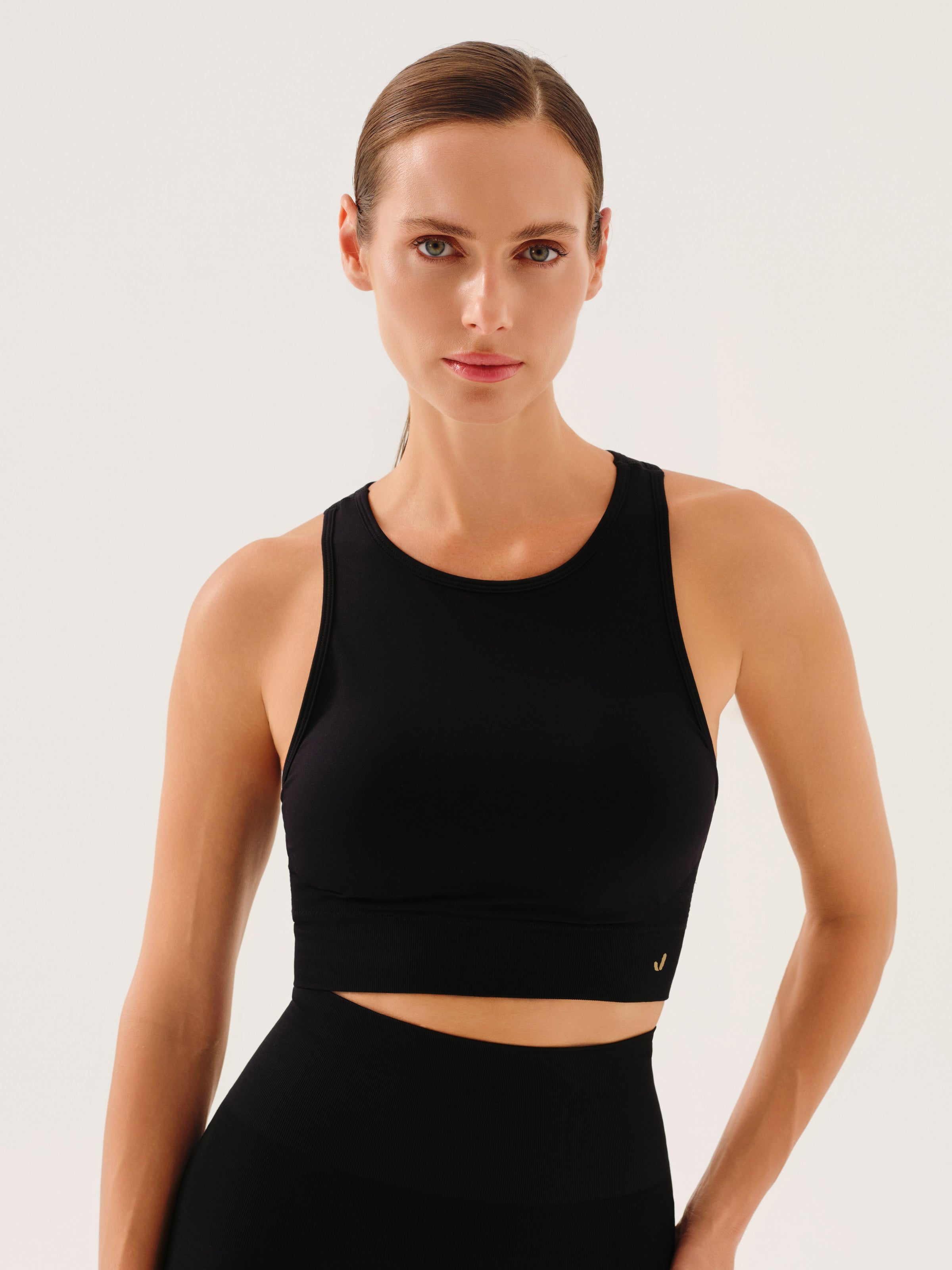 Vella Racerback Konfor Sport Bra Siyah