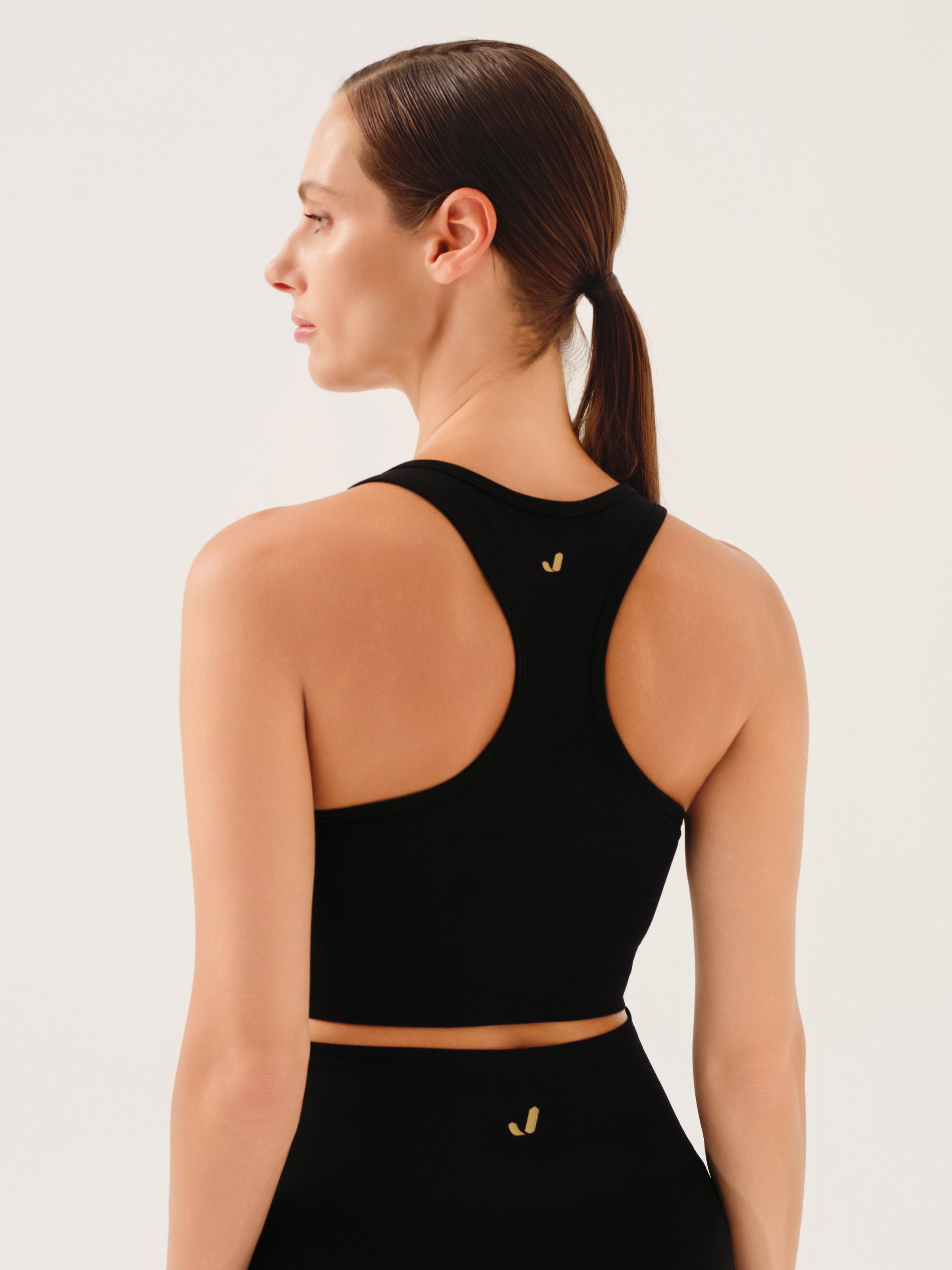 Vella Racerback Konfor Sport Bra Siyah