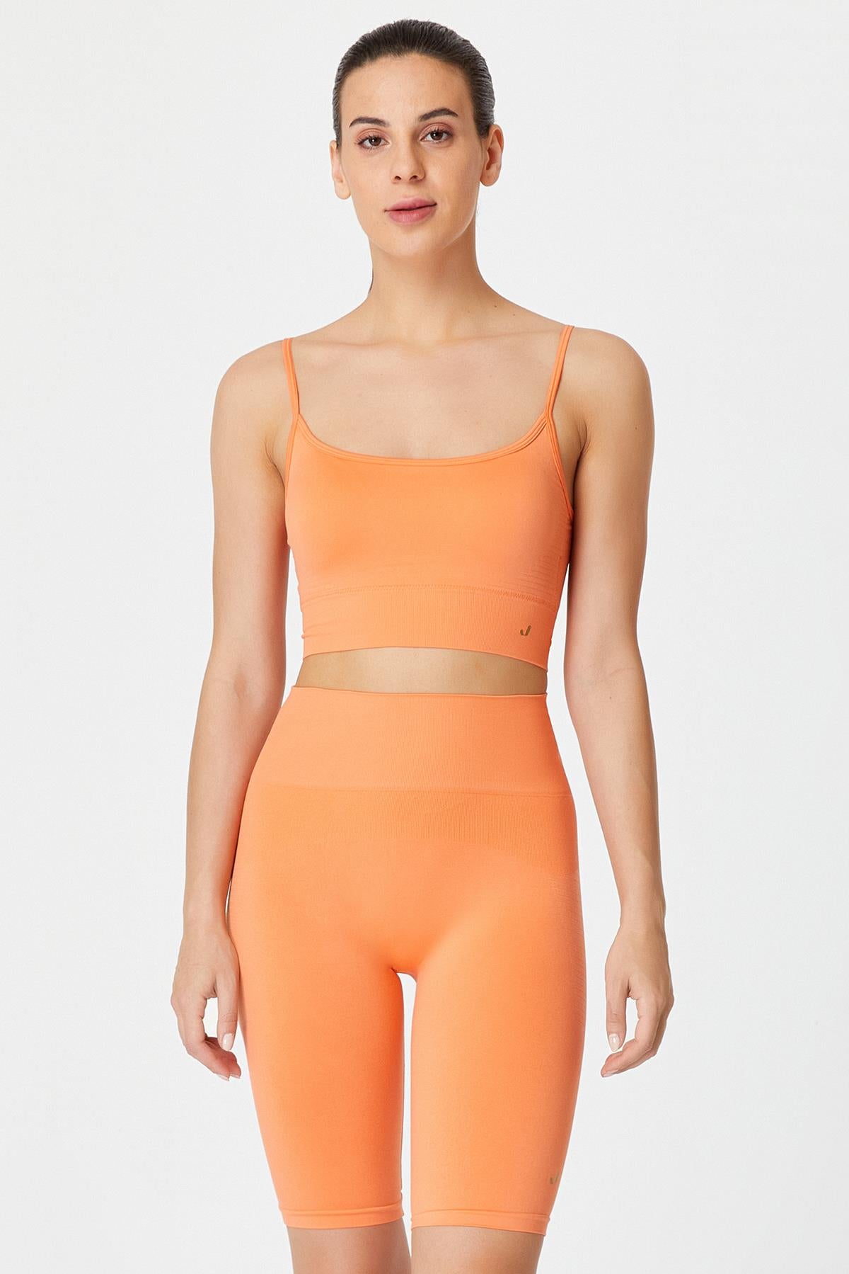 Vella Rope Strap Comfort Sport Bra Orange