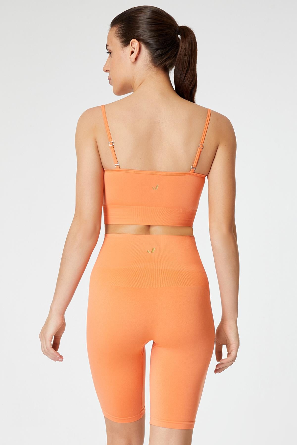 Vella Rope Strap Comfort Sport Bra Orange
