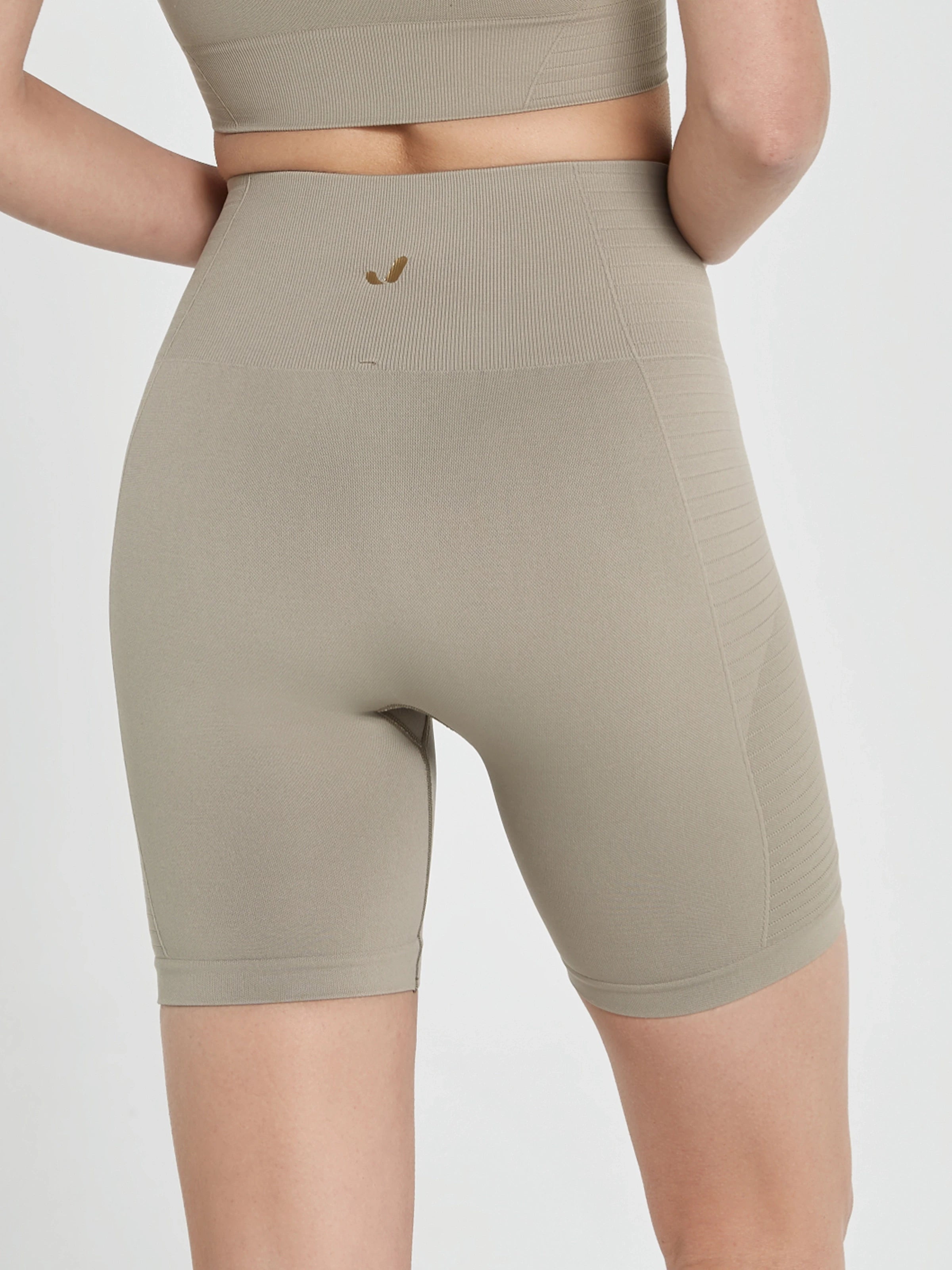 Gela Şekillendirici Sport Biker Tayt Haki