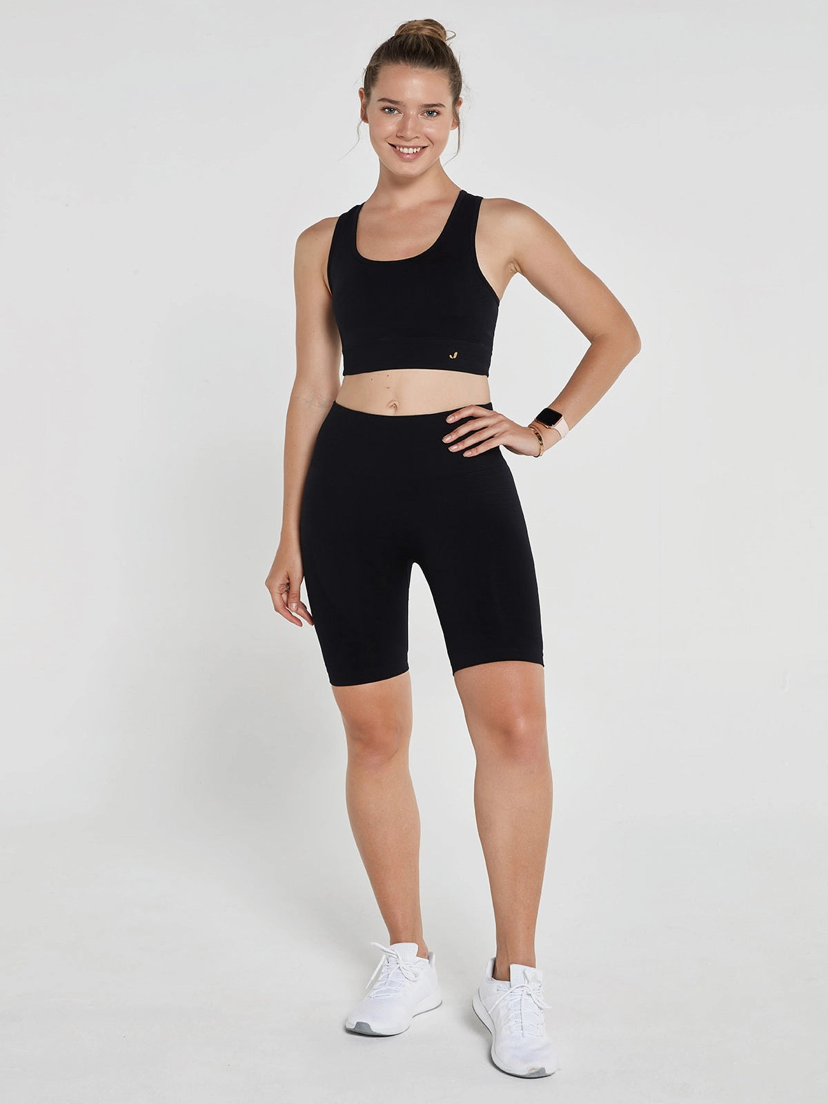 Gela Şekillendirici Sport Biker Tayt Siyah