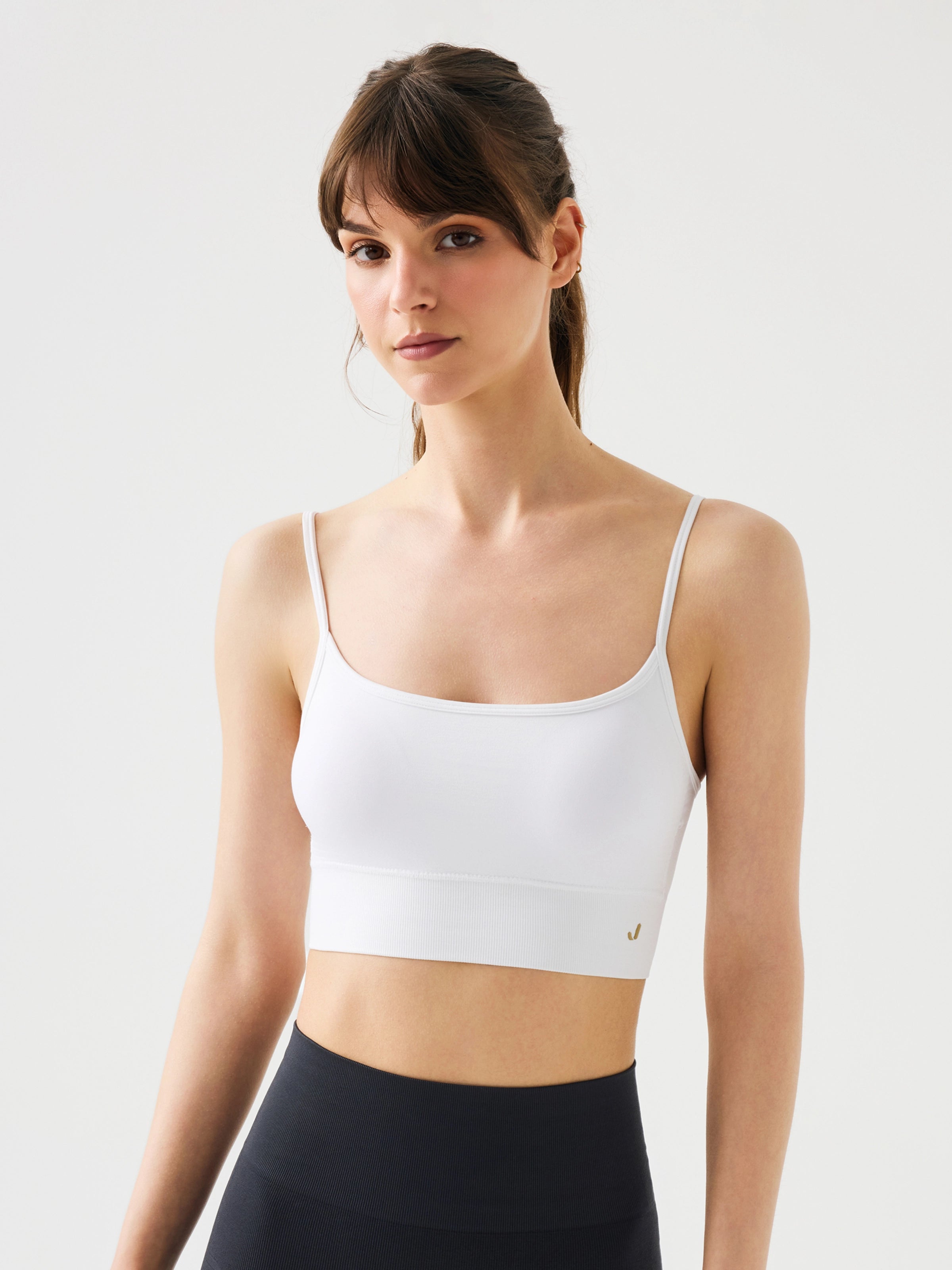Vella İp Askılı Konfor Sport Bra Beyaz