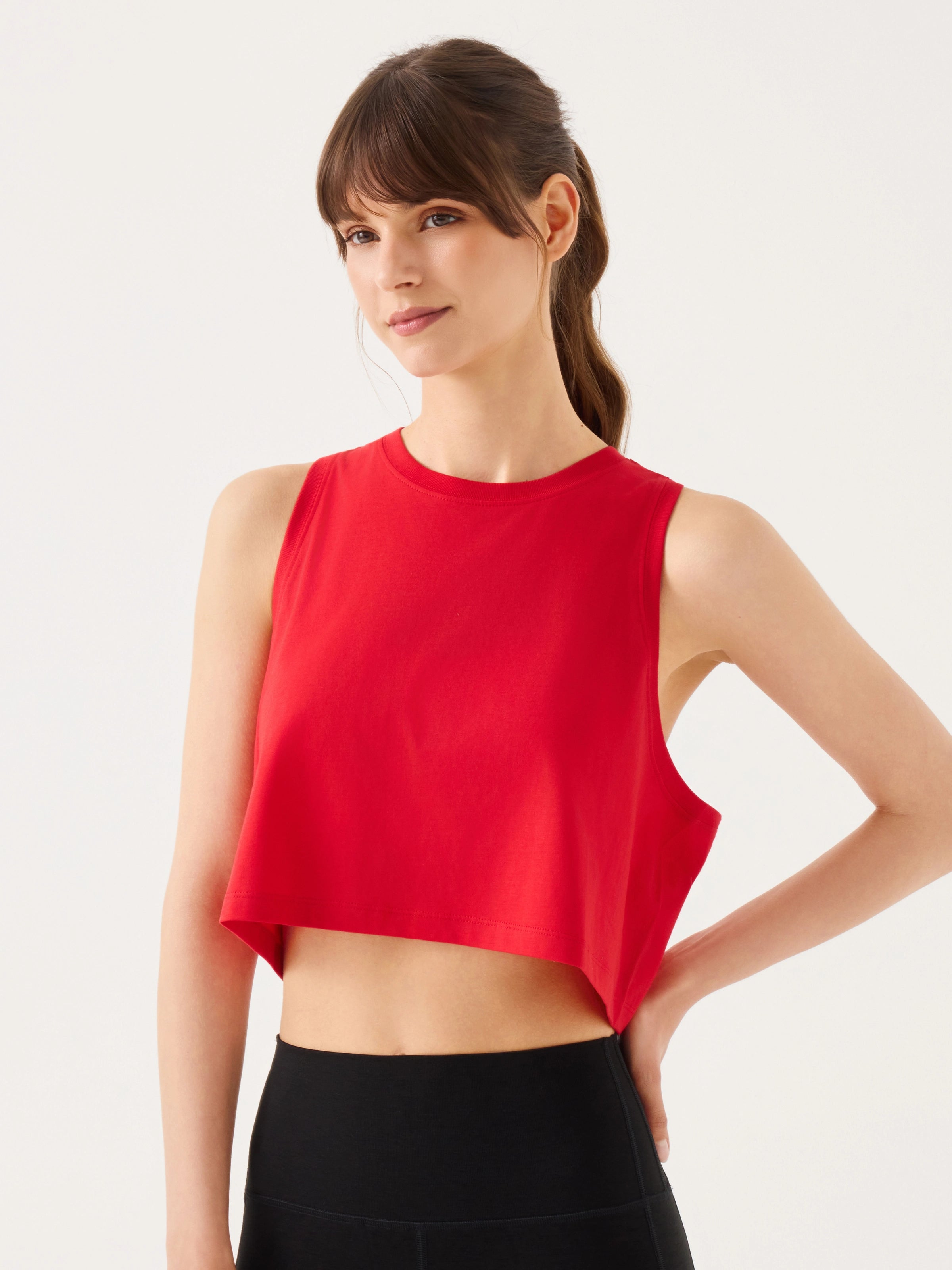 Aura Crop Atlet Kırmızı
