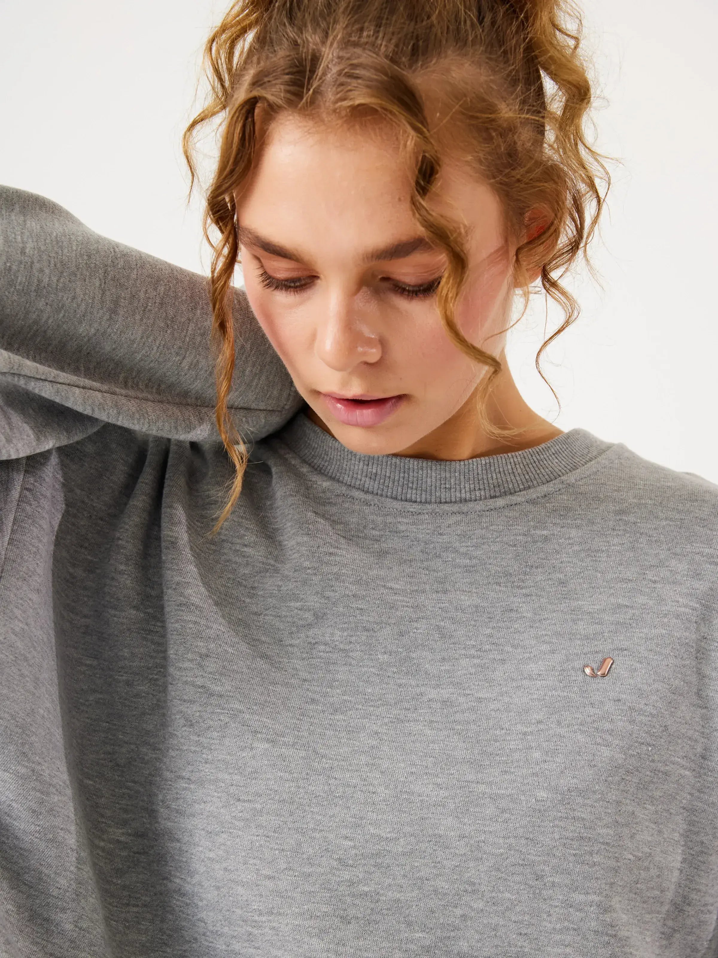 Aura Sweatshirt Gri Melanj