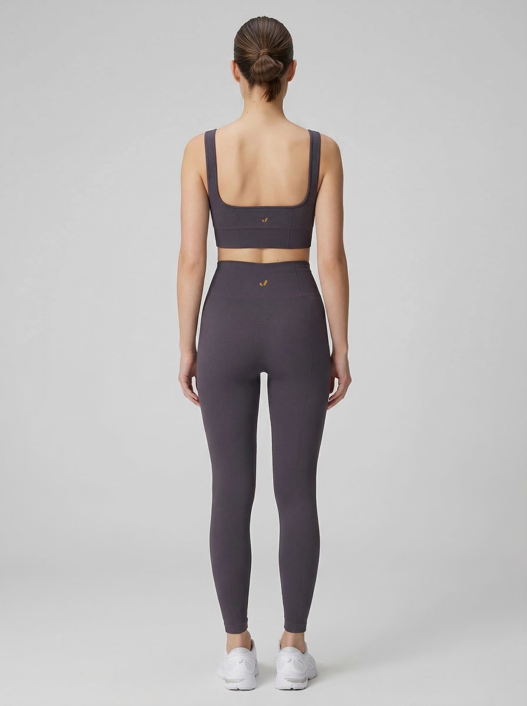 Holly Petek Desenli Yüksek Bel Tayt Antrasit