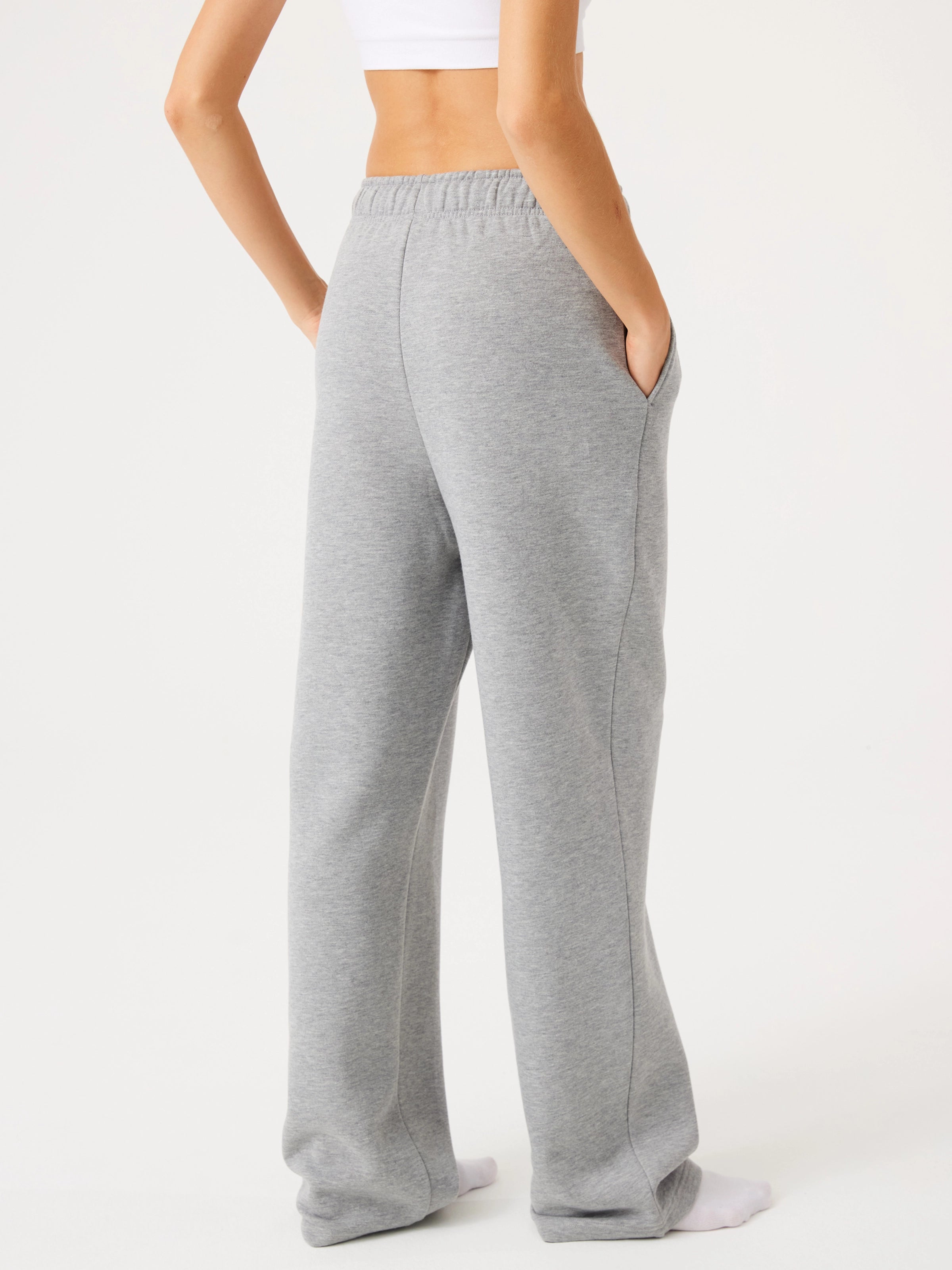 Aura Eşofman Altı Gri Melanj