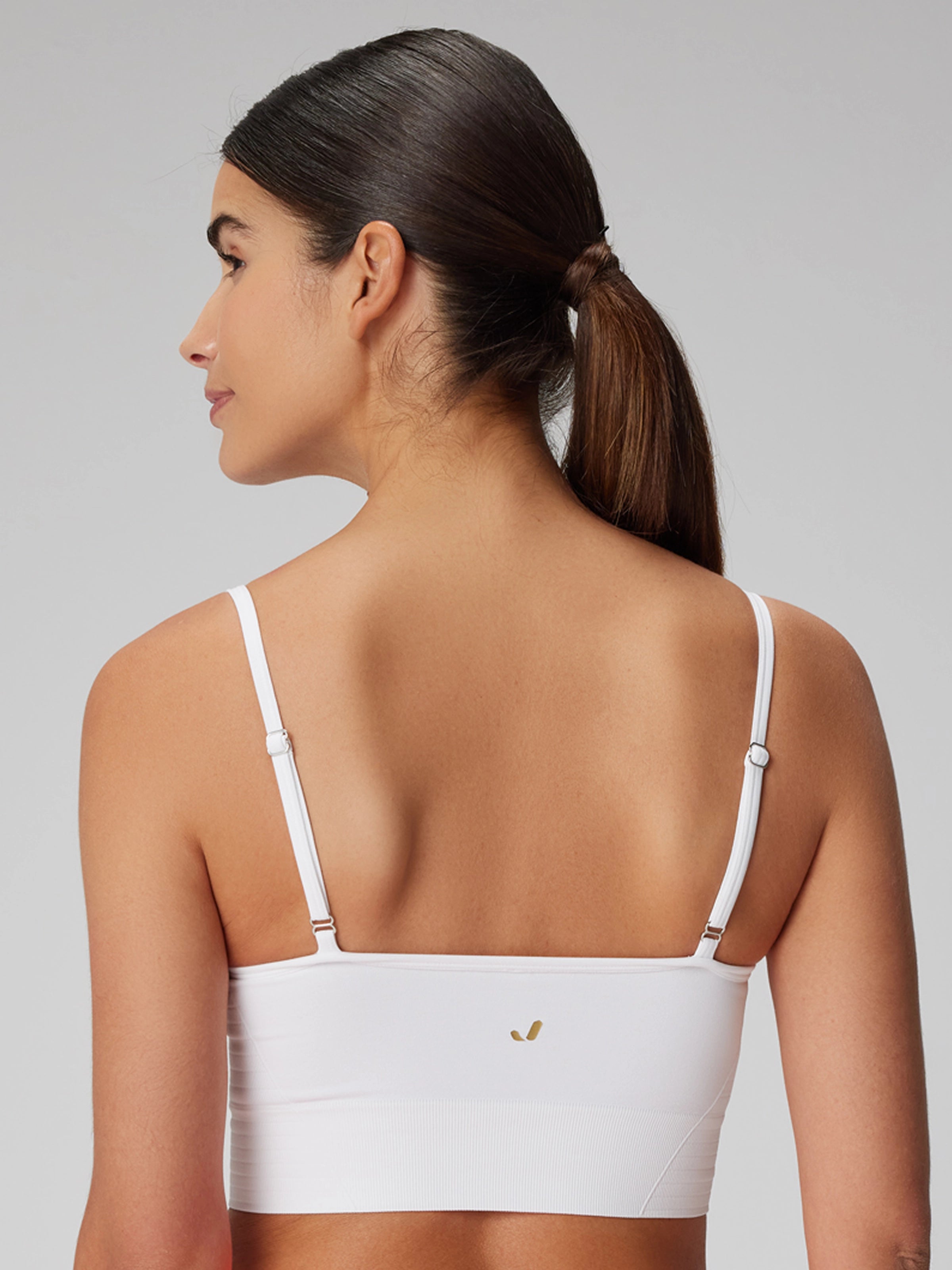 Gela Ayar Askılı Sport Bra Beyaz