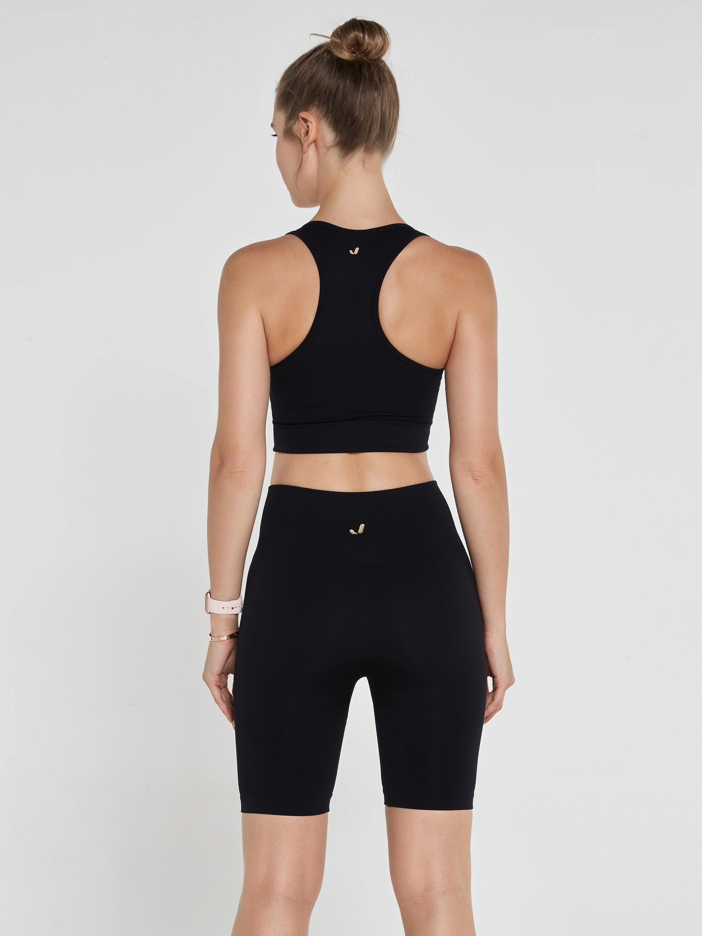 Gela Şekillendirici Sport Biker Tayt Siyah