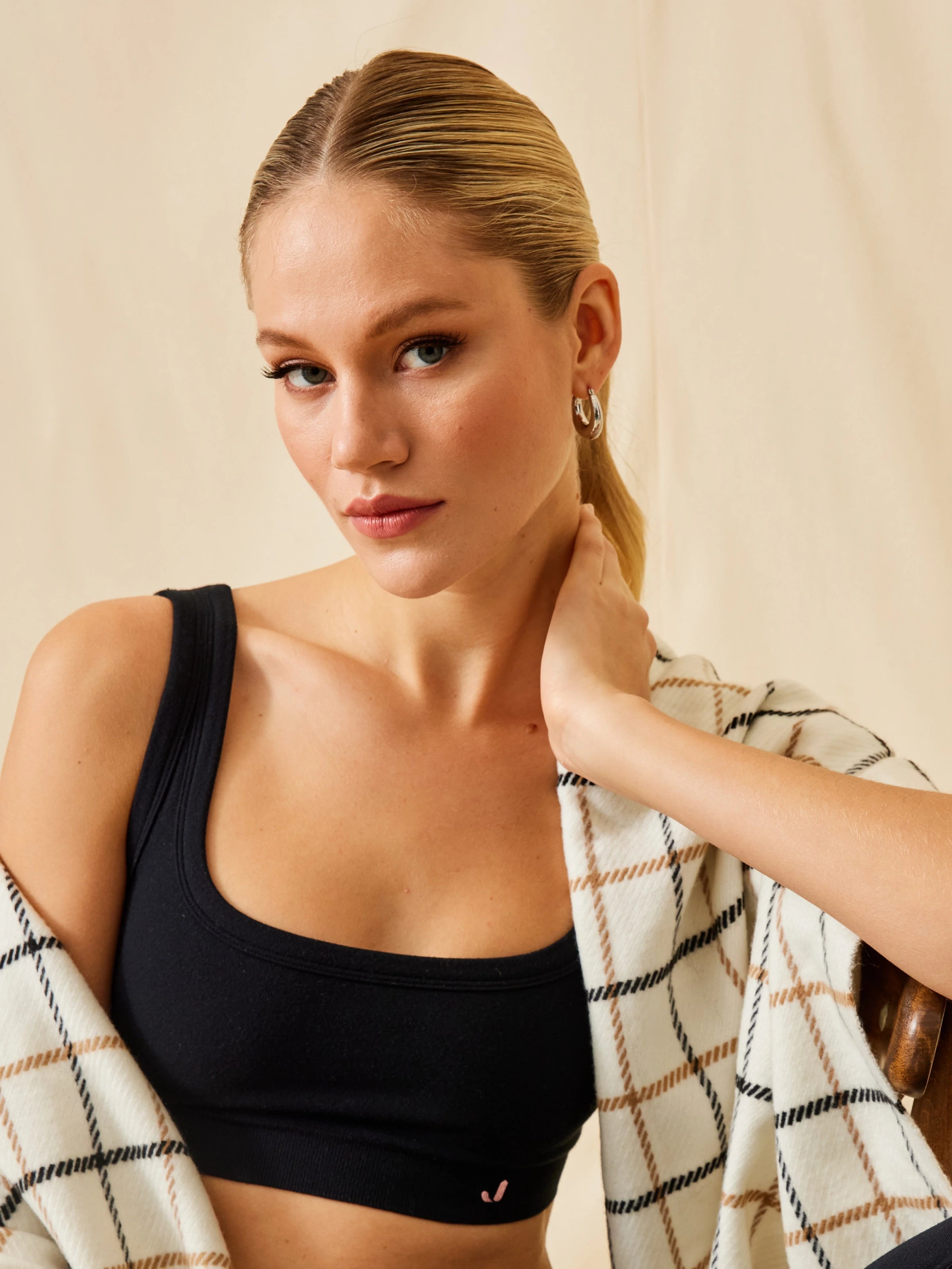 Aura Çift Katlı Modal  Bra Siyah