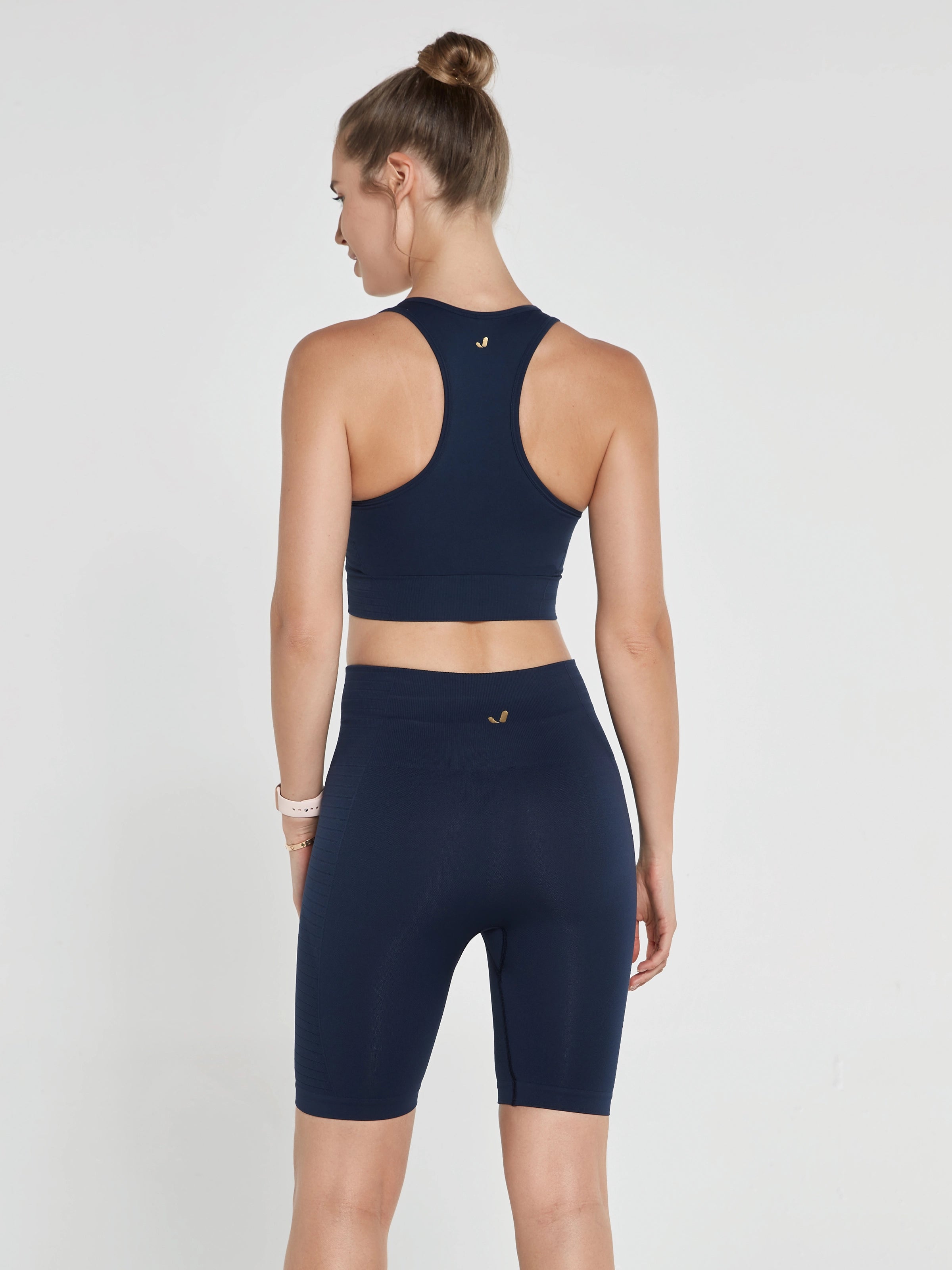 Gela Şekillendirici Sport Biker Tayt Lacivert