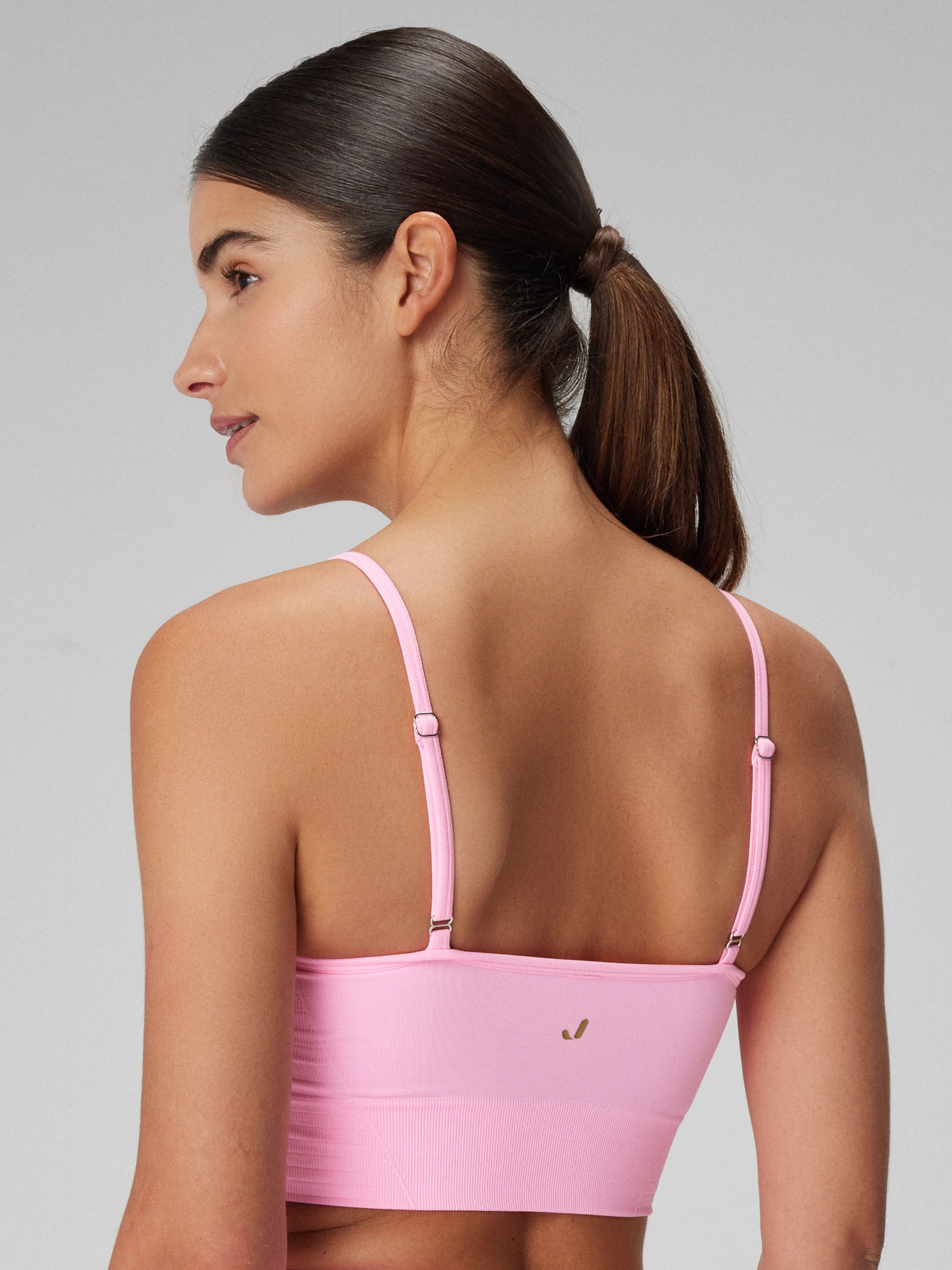 Gela Ayar Askılı Sport Bra Neon Pembe