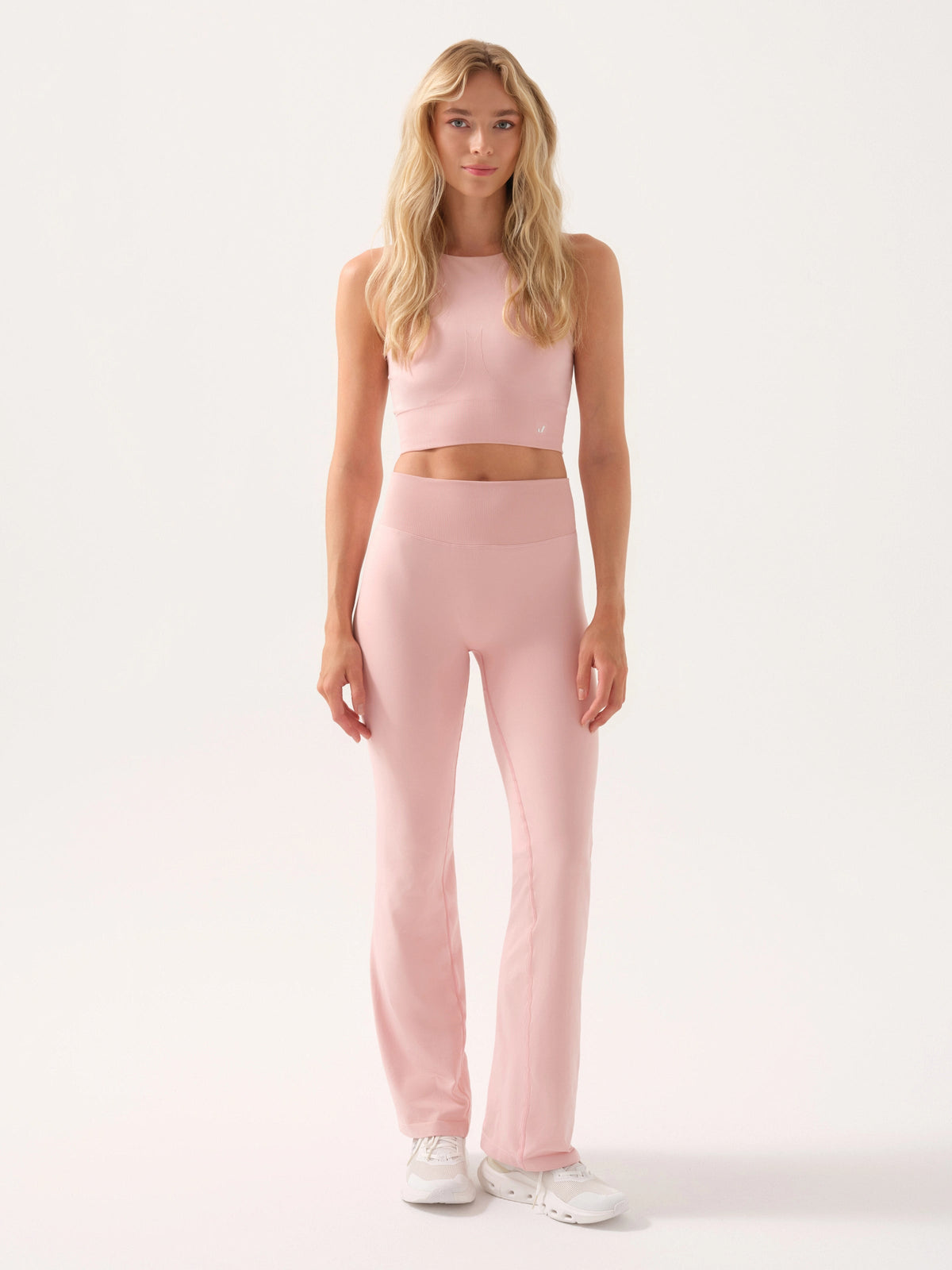 Motion Yumuşak Dokulu Crop Top Pembe