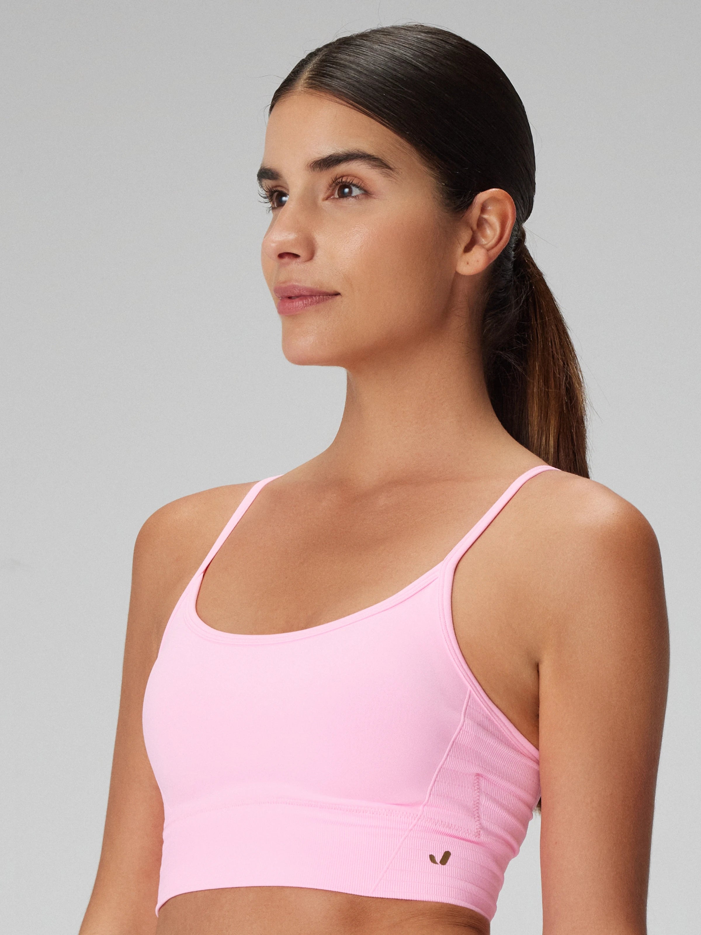 Gela Ayar Askılı Sport Bra Neon Pembe
