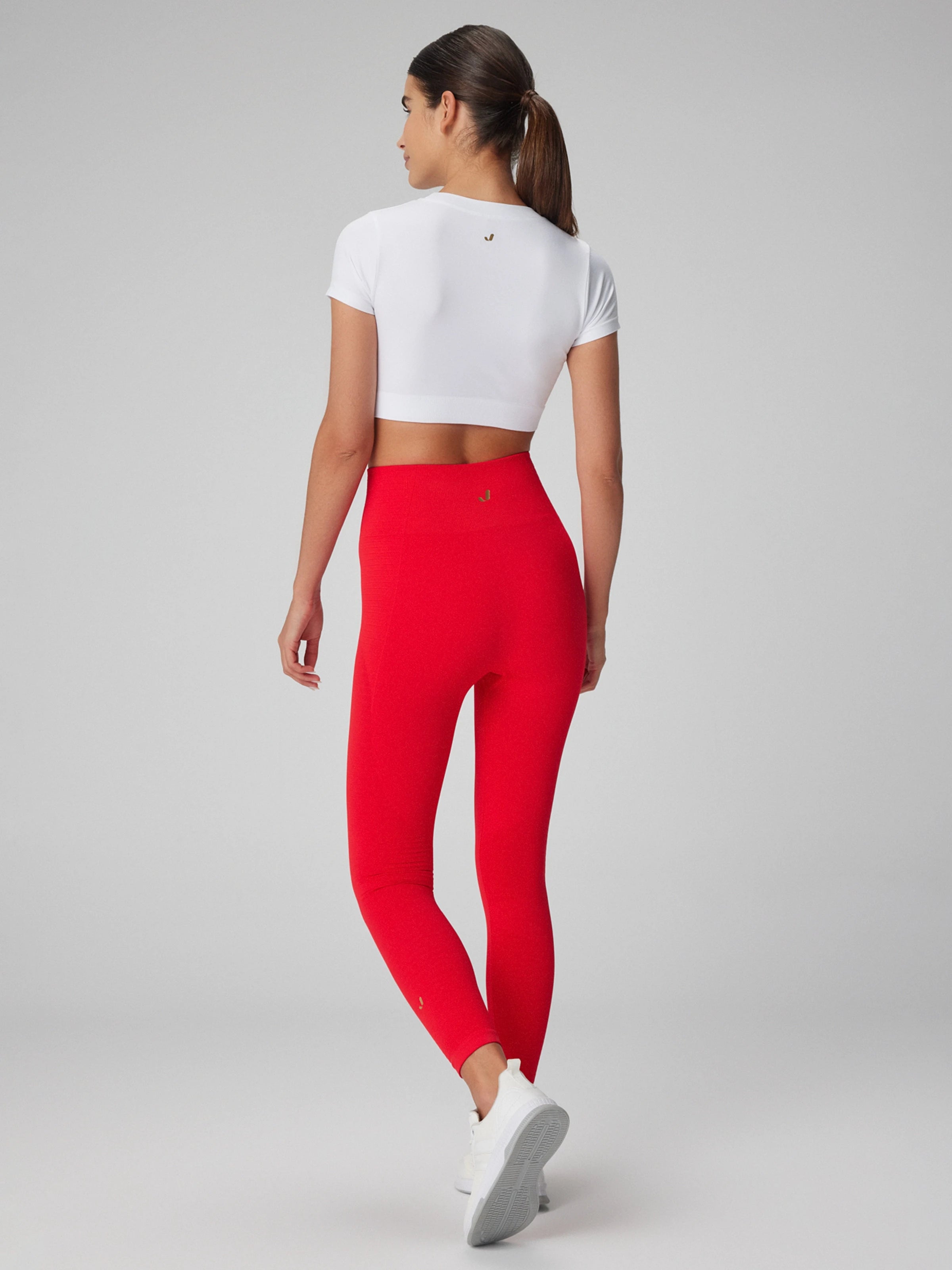 Gela Yüksek Bel, Esnek ve Toparlayıcı Spor Tayt Kırmızı