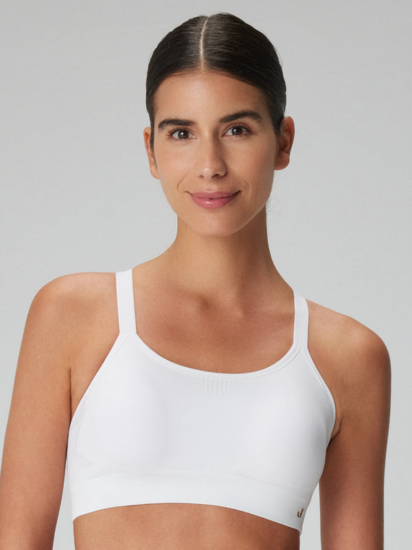 Bauru Shaping, Back Cross Strap Padded Bustier White