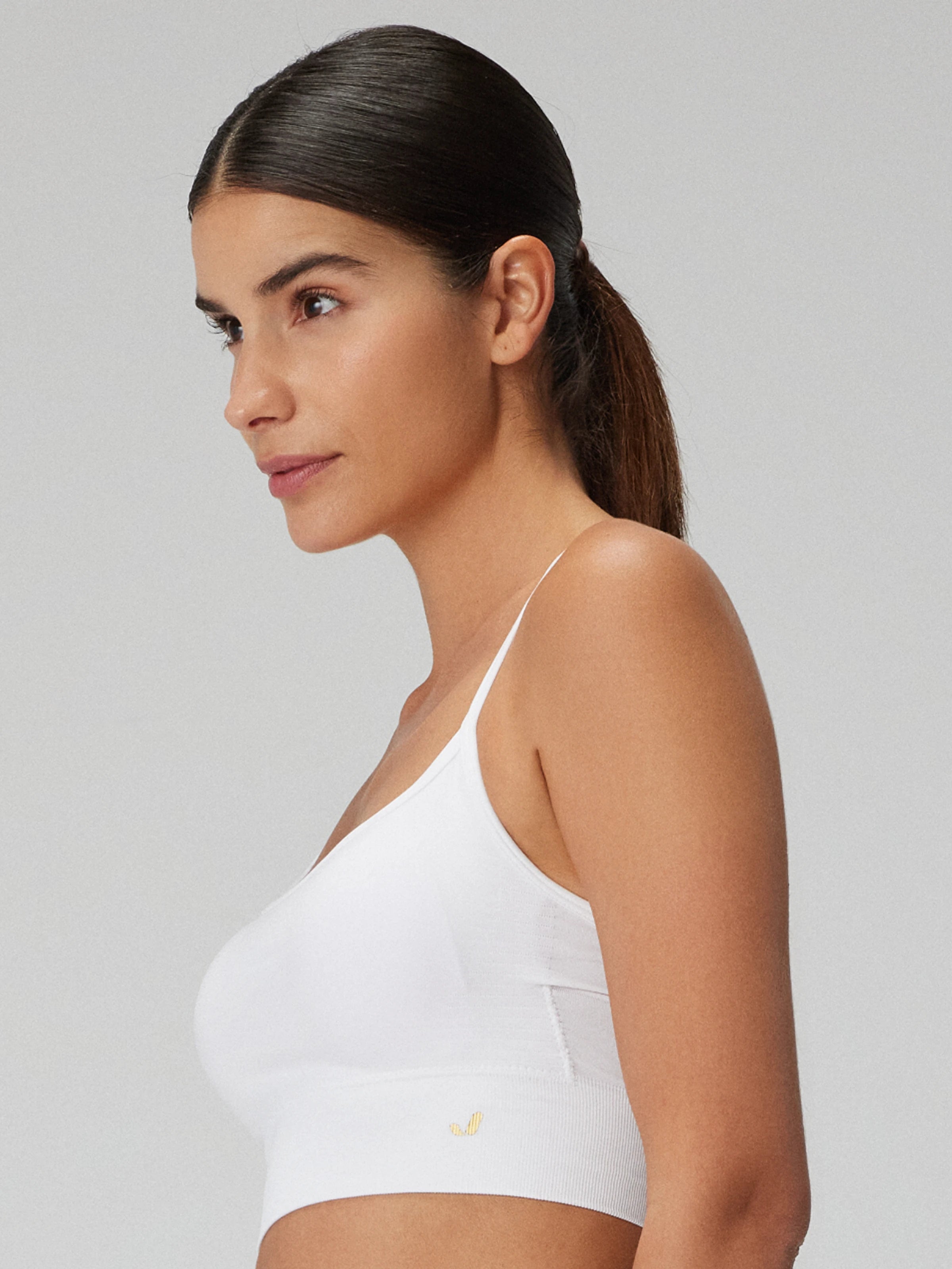 Vella İp Askılı Konfor Sport Bra Beyaz