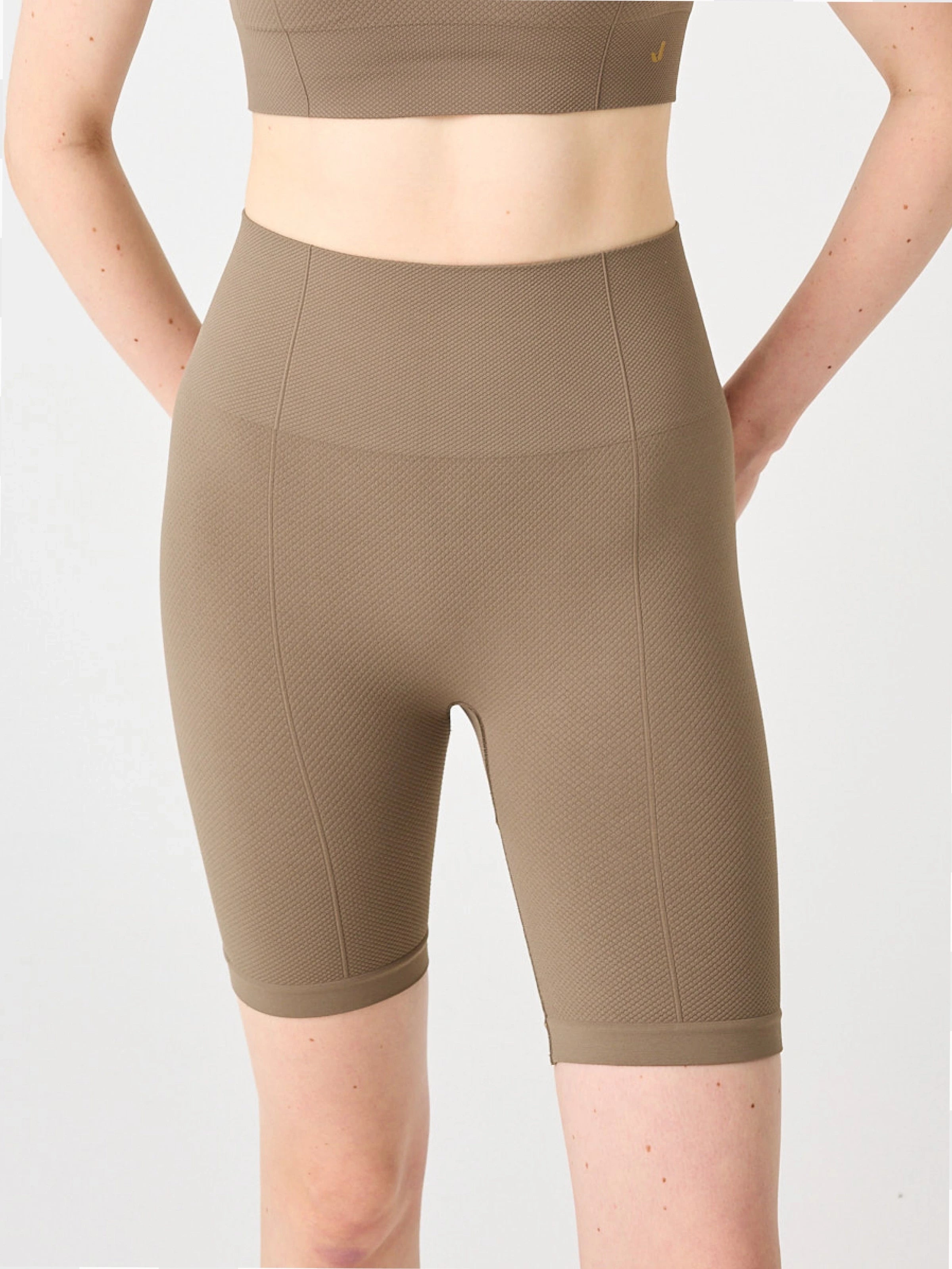 Holly Petek Desenli Yüksek Bel Biker Tayt Yeşil