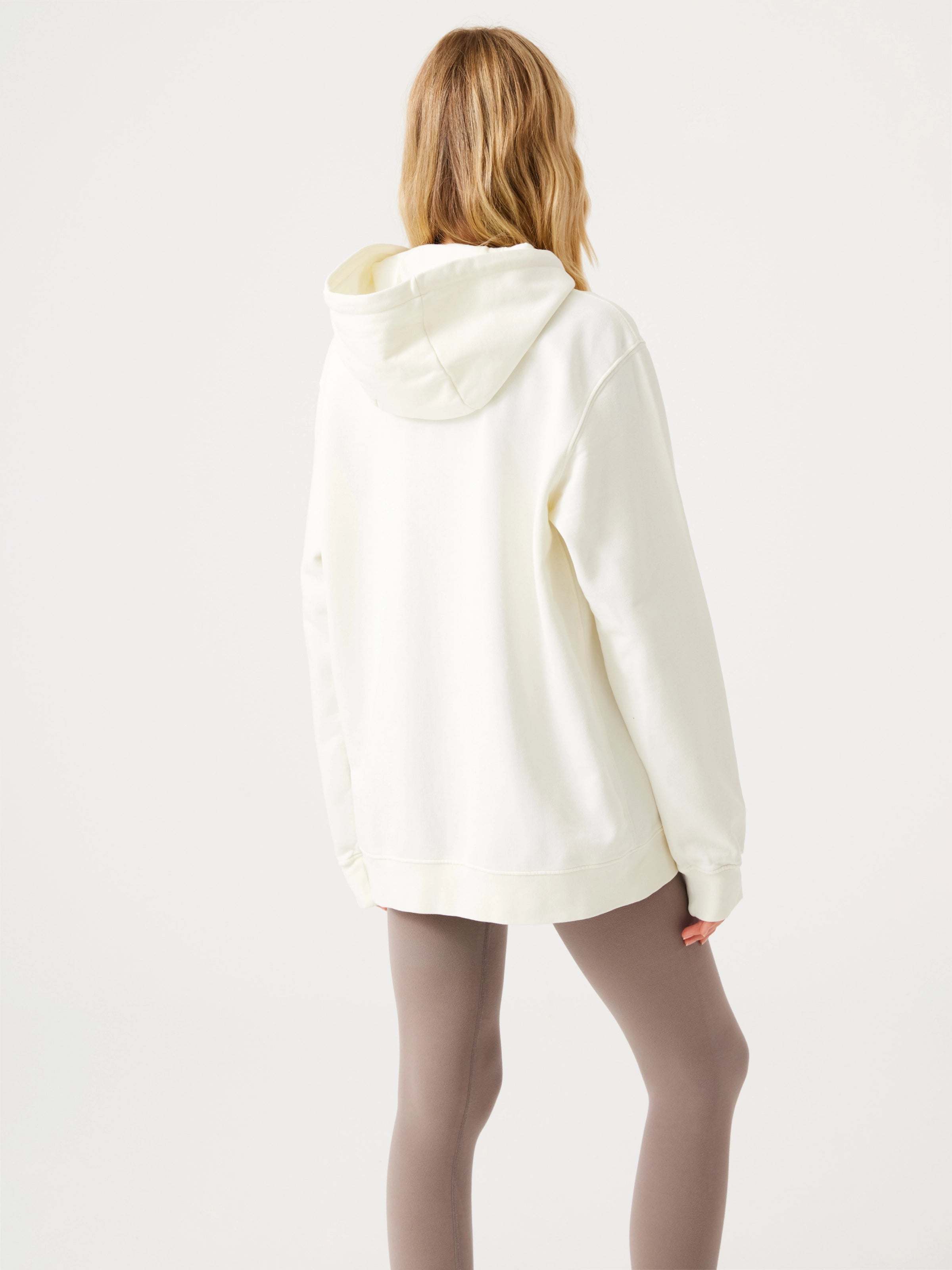 Lydney Unisex Kapüşonlu Sweatshirt Krem