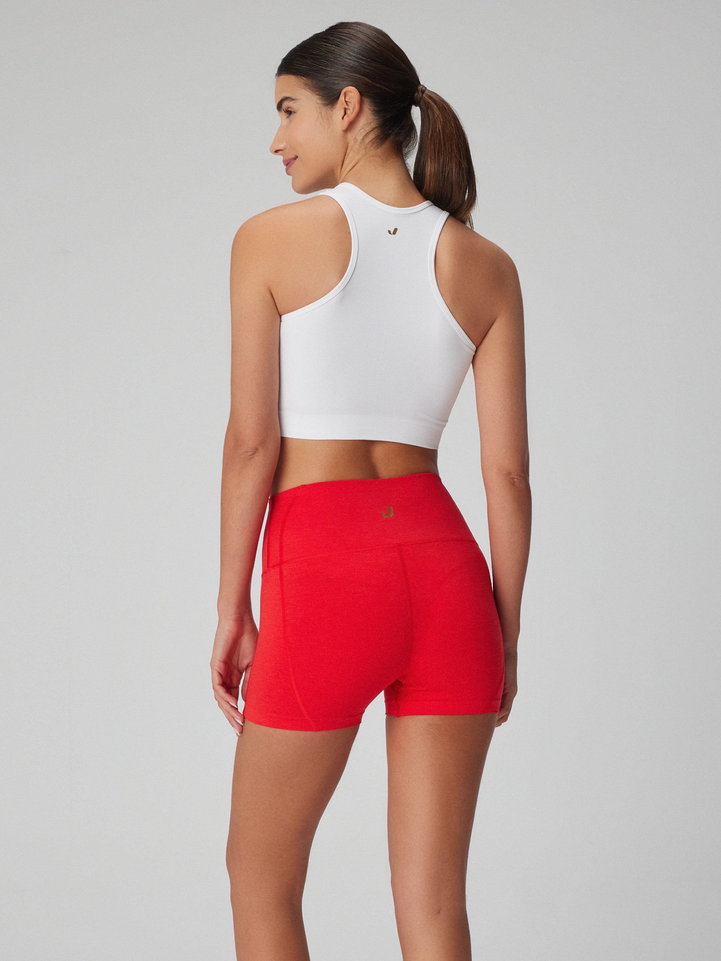 Aruba Toparlayıcı Mini Şort Kırmızı