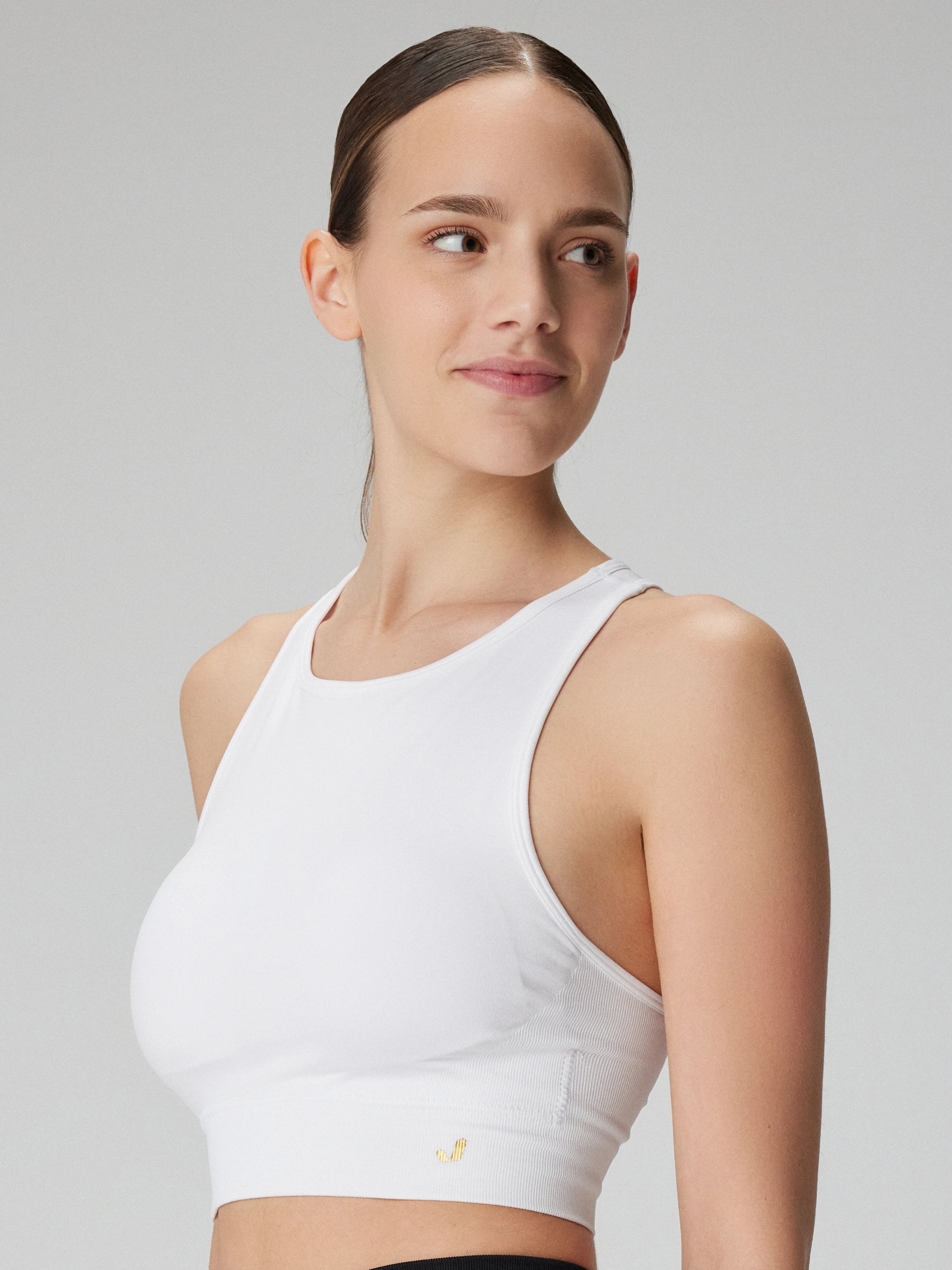 Vella Racerback Konfor Sport Bra Beyaz