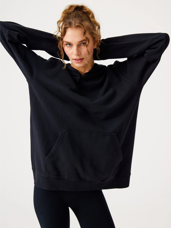 Lydney Unisex Hooded Sweatshirt Black