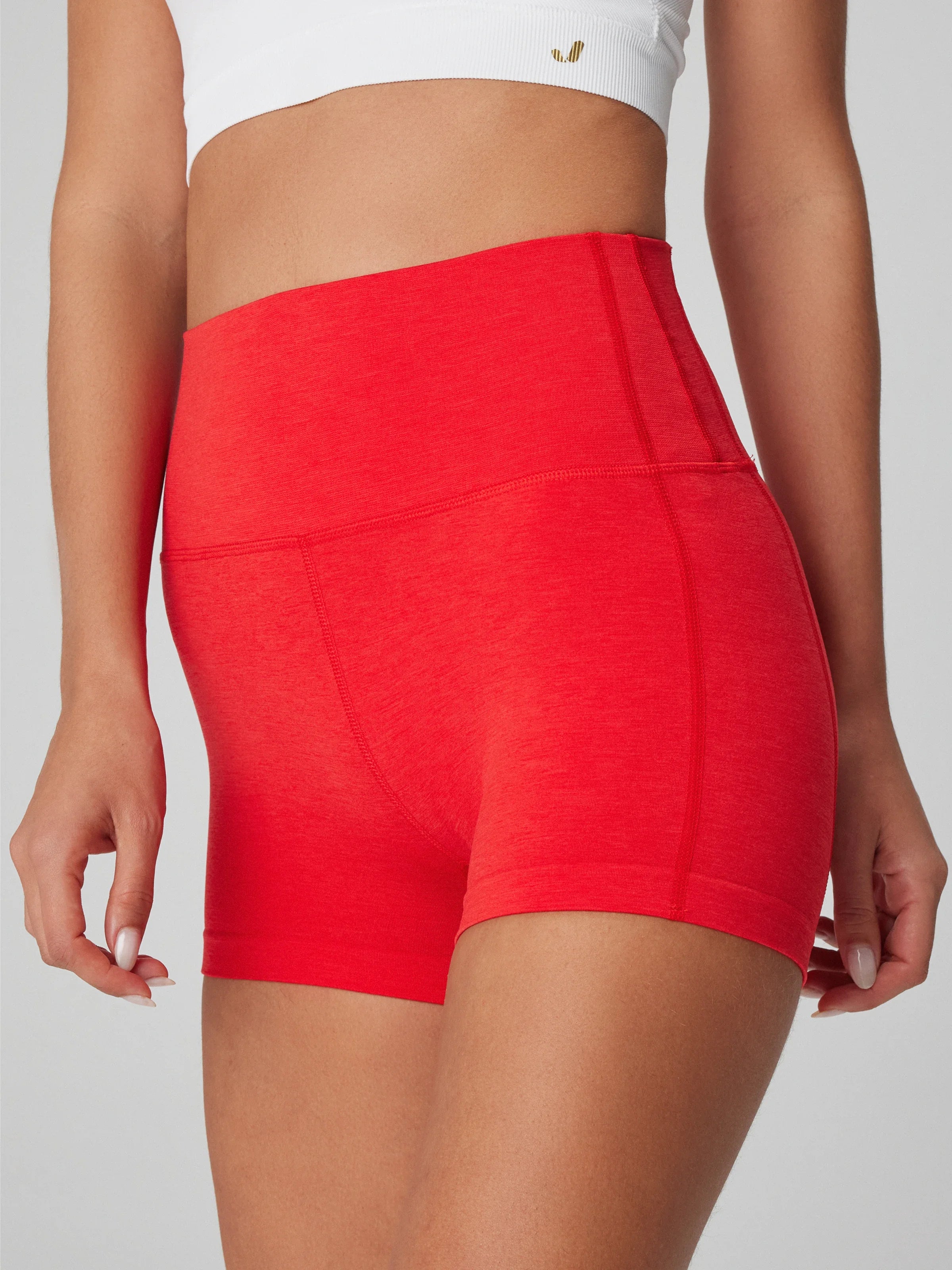 Aruba Toparlayıcı Mini Şort Kırmızı
