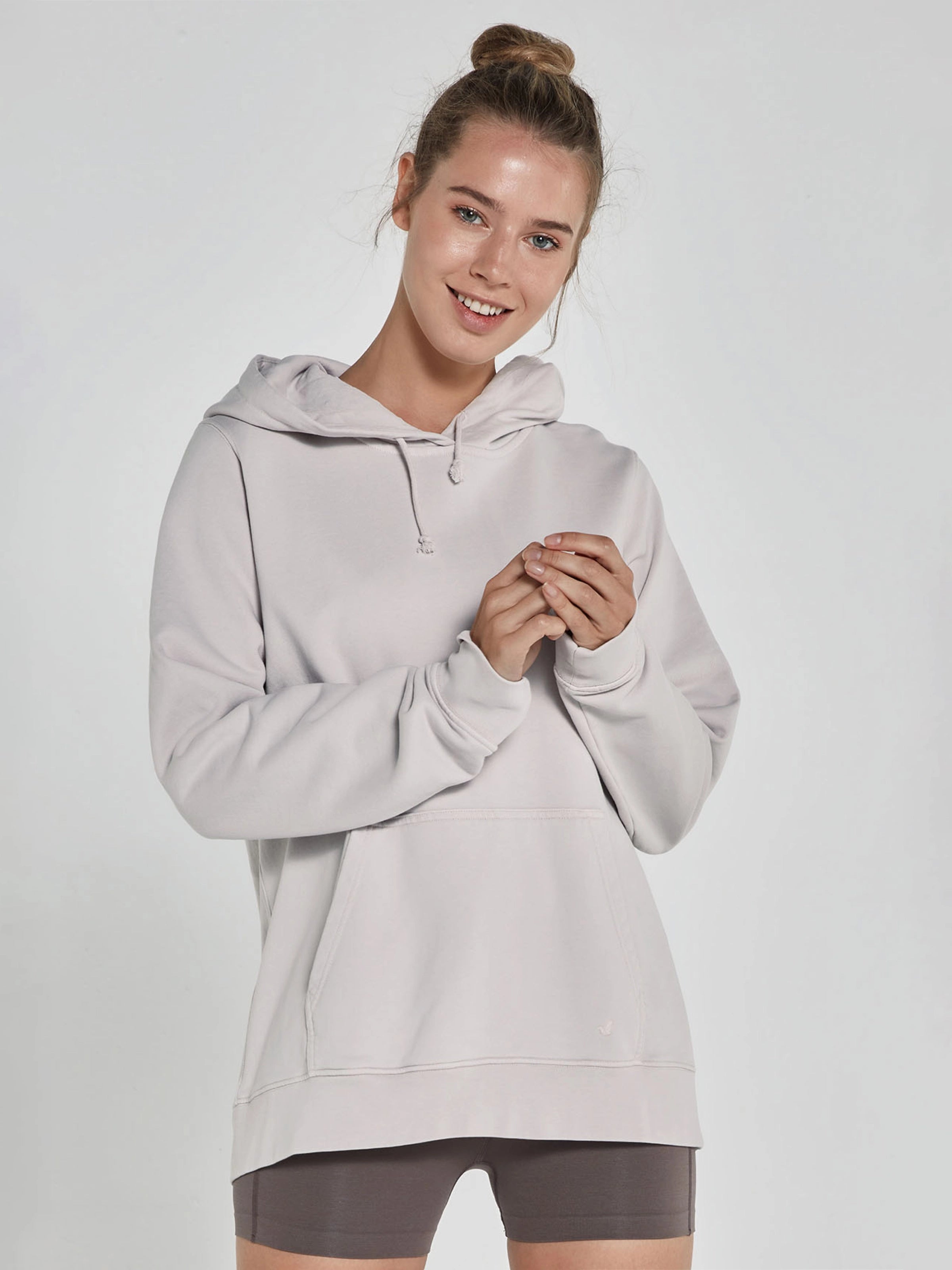 Lydney Kadın Kapüşonlu Sweatshirt Bej