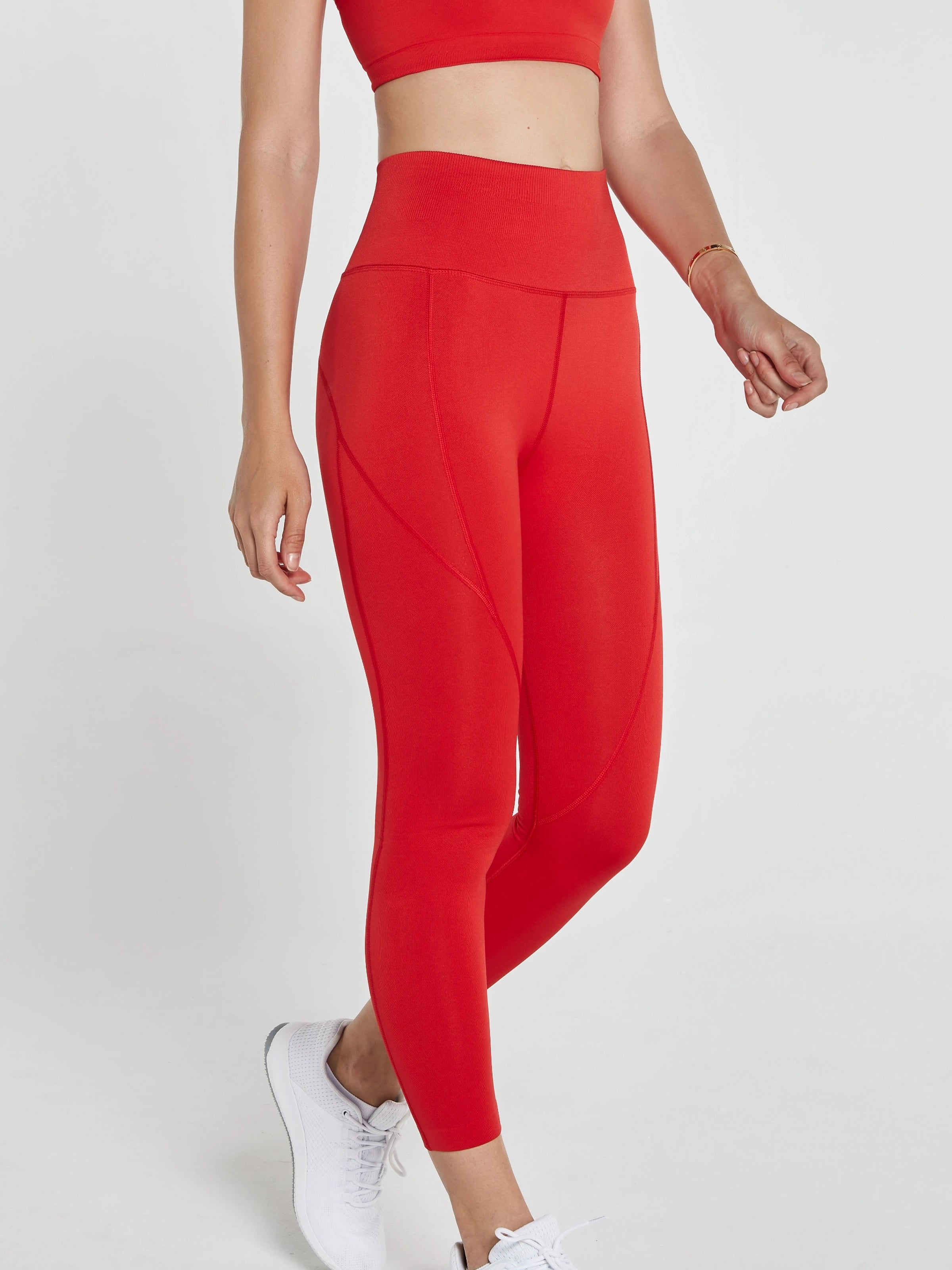 Pine Yüksek Bel & Toparlayıcı Tayt Kırmızı