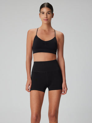 Aruba Toparlayıcı Mini Şort Siyah