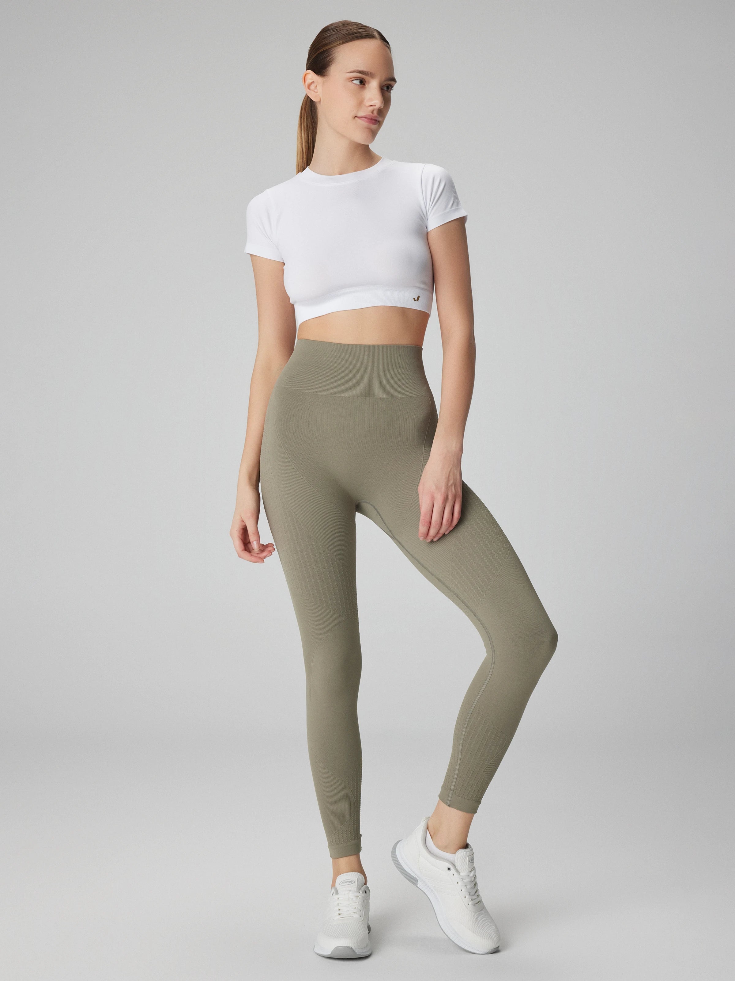 Lily Desen Detaylı Şekillendirici Tayt Yeşil