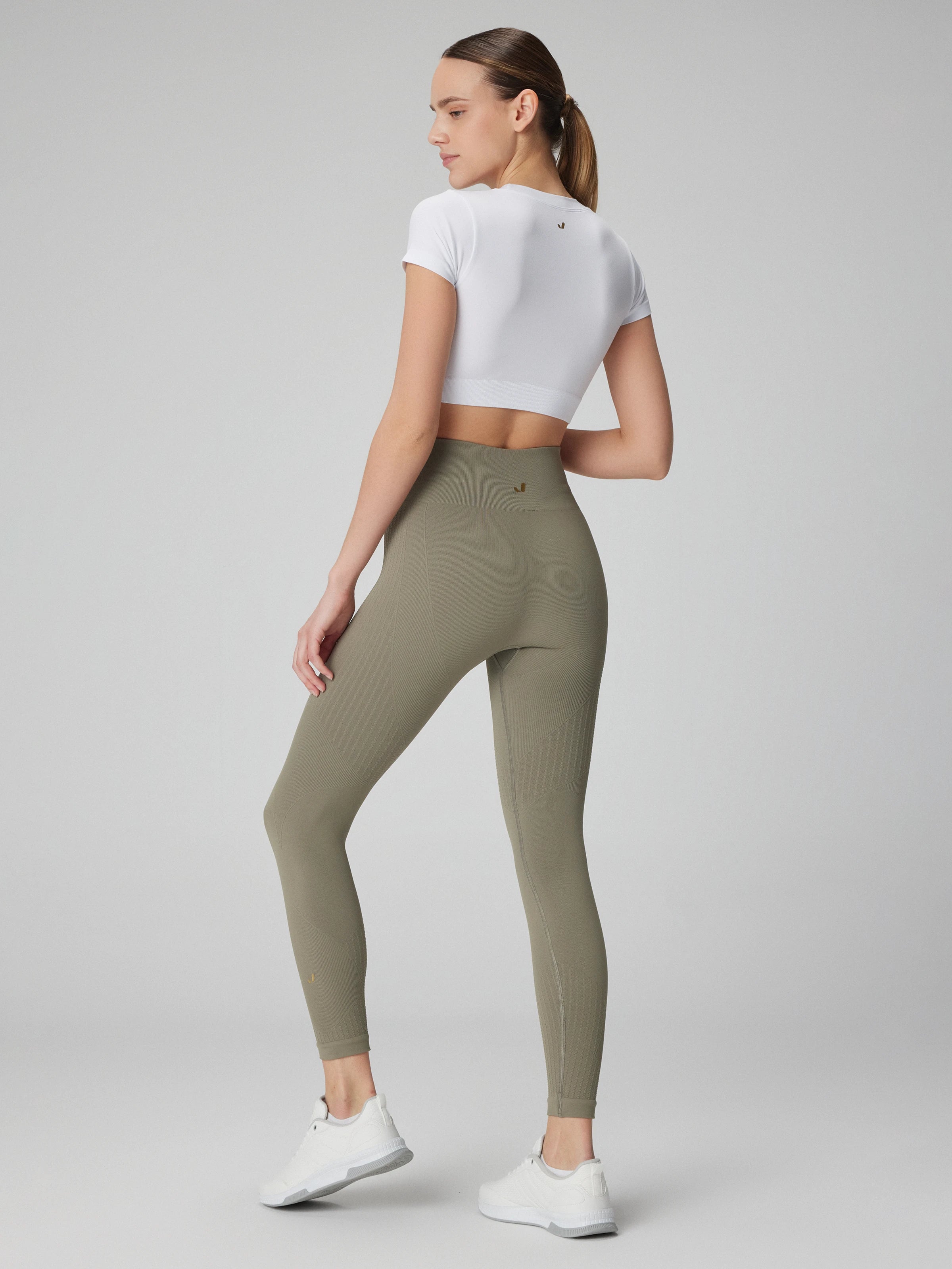 Lily Desen Detaylı Şekillendirici Tayt Yeşil