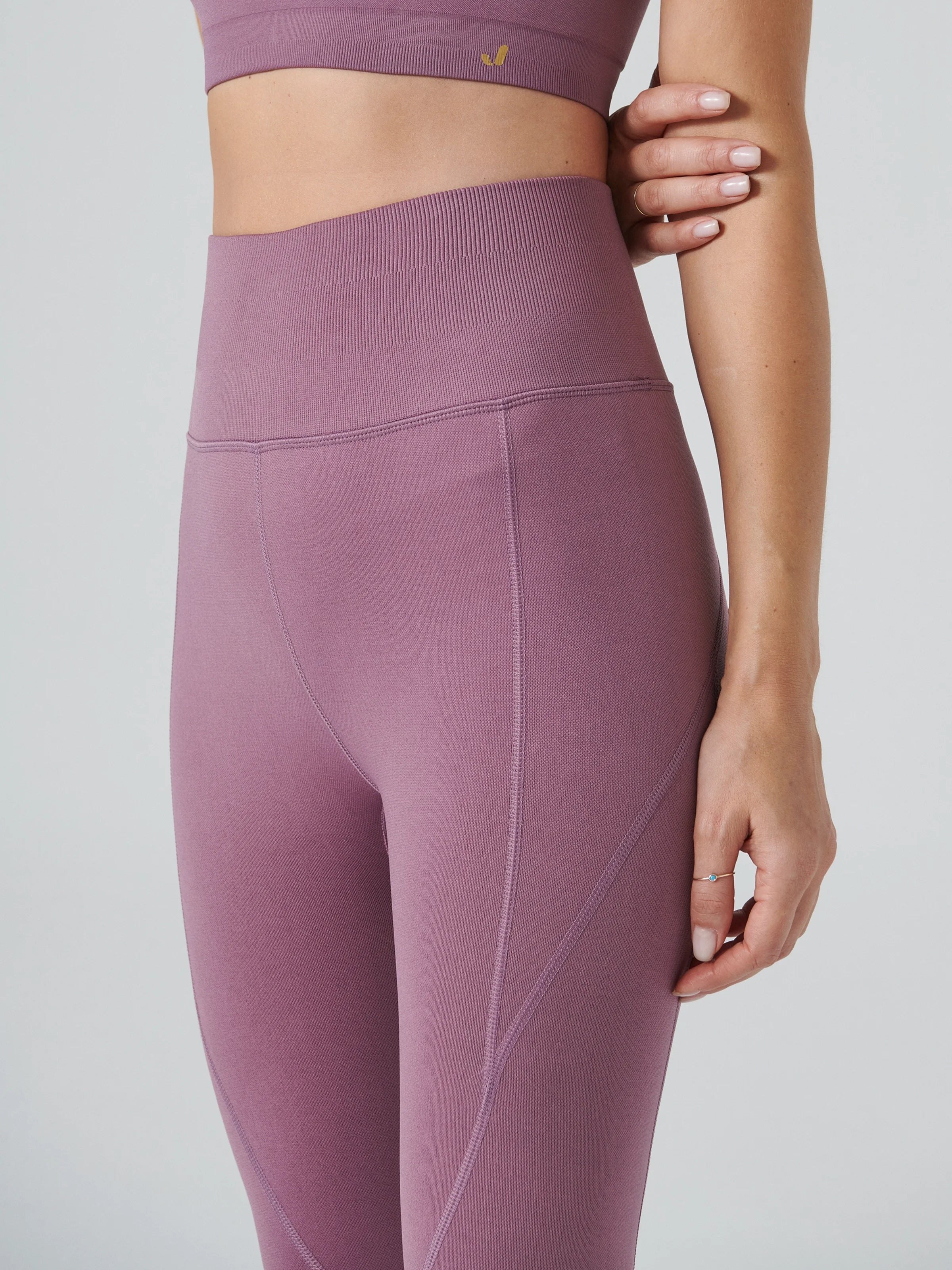 Pine Yüksek Bel & Toparlayıcı Tayt Pastel Lila