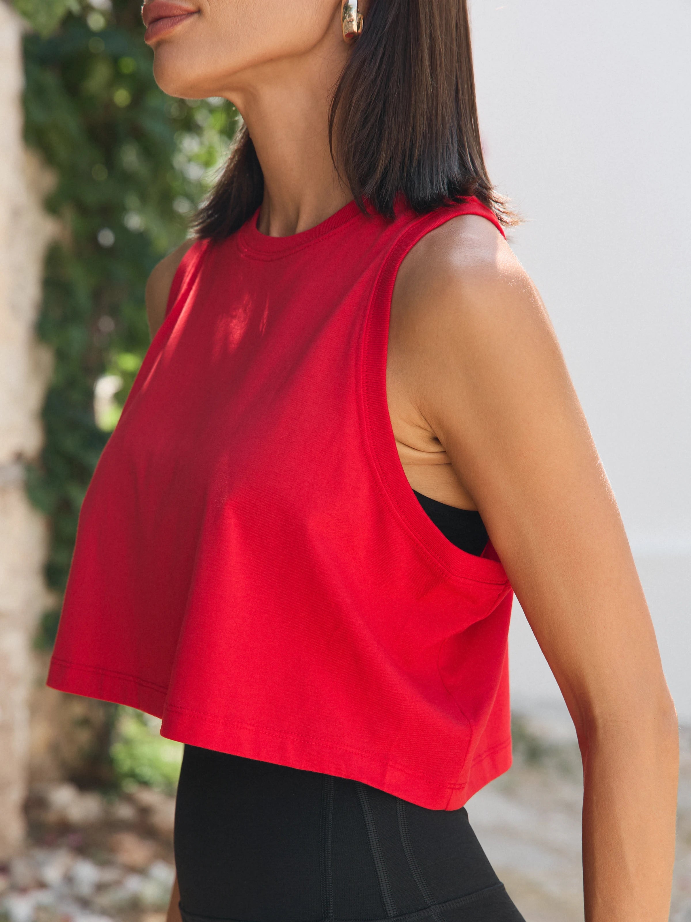 Aura Crop Atlet Kırmızı