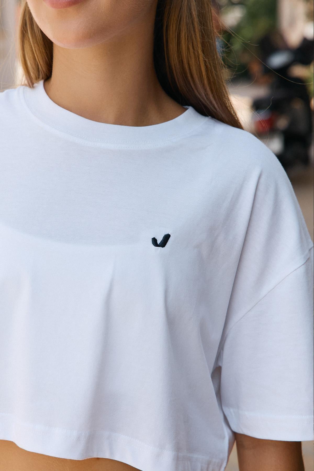 Aura Crop T-Shirt White