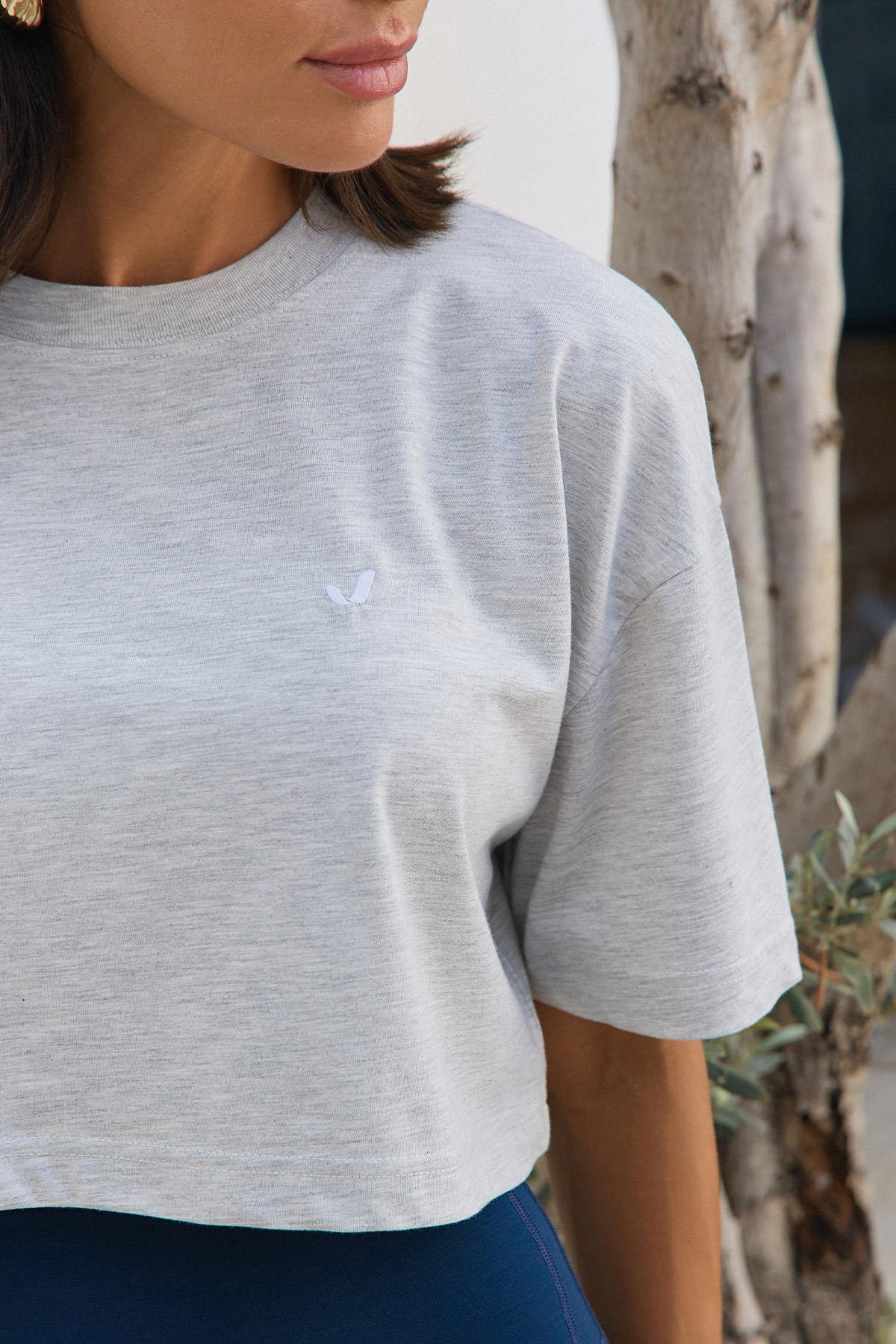 Aura Crop T-Shirt Melange 