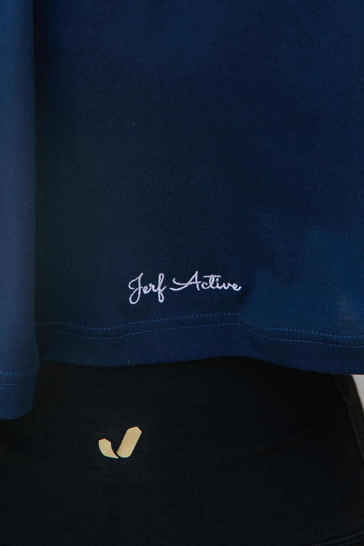 Aura Crop T-Shirt Navy 