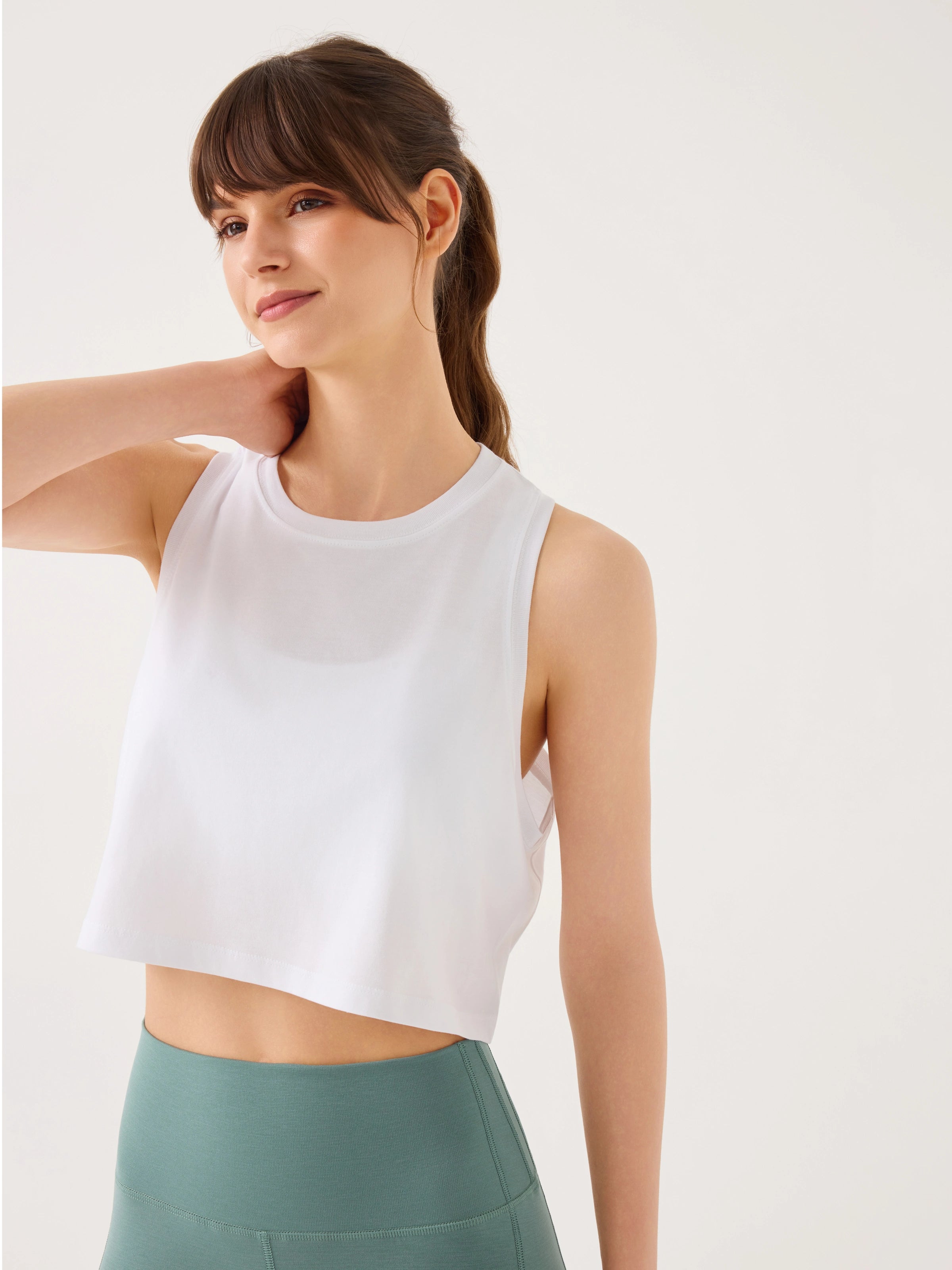 Aura Crop Top Beyaz