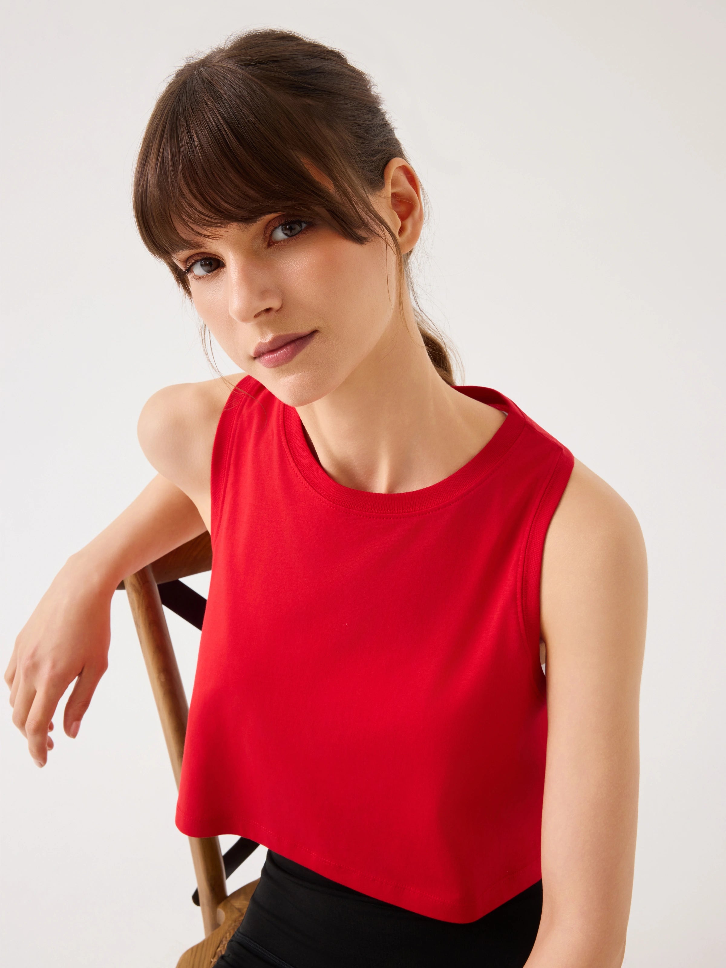 Aura Crop Top Kırmızı