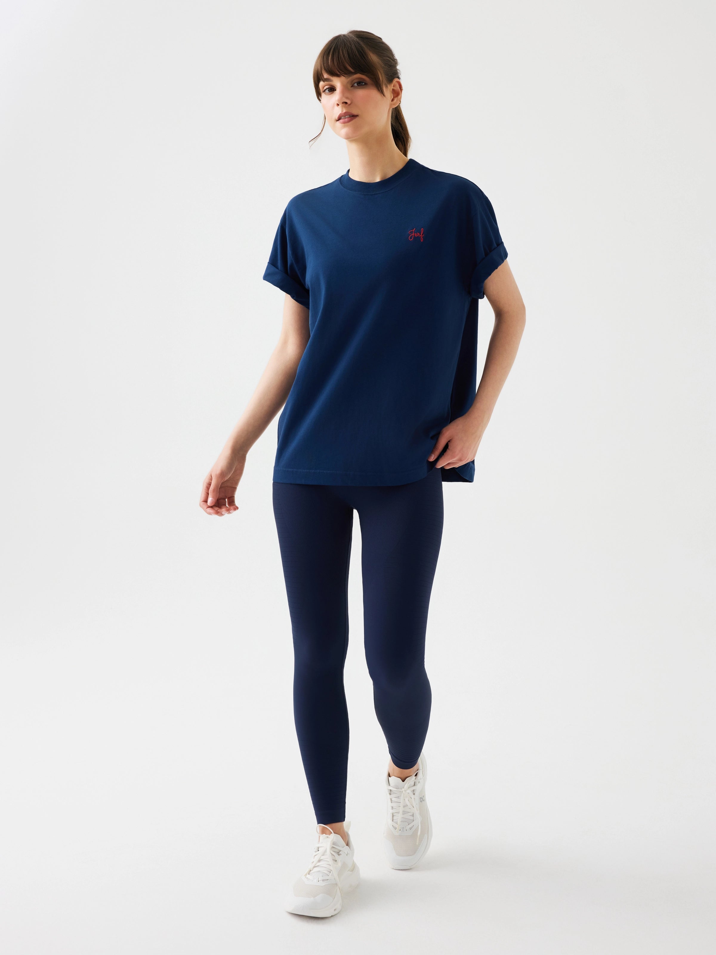 Aura Oversize T-Shirt Lacivert
