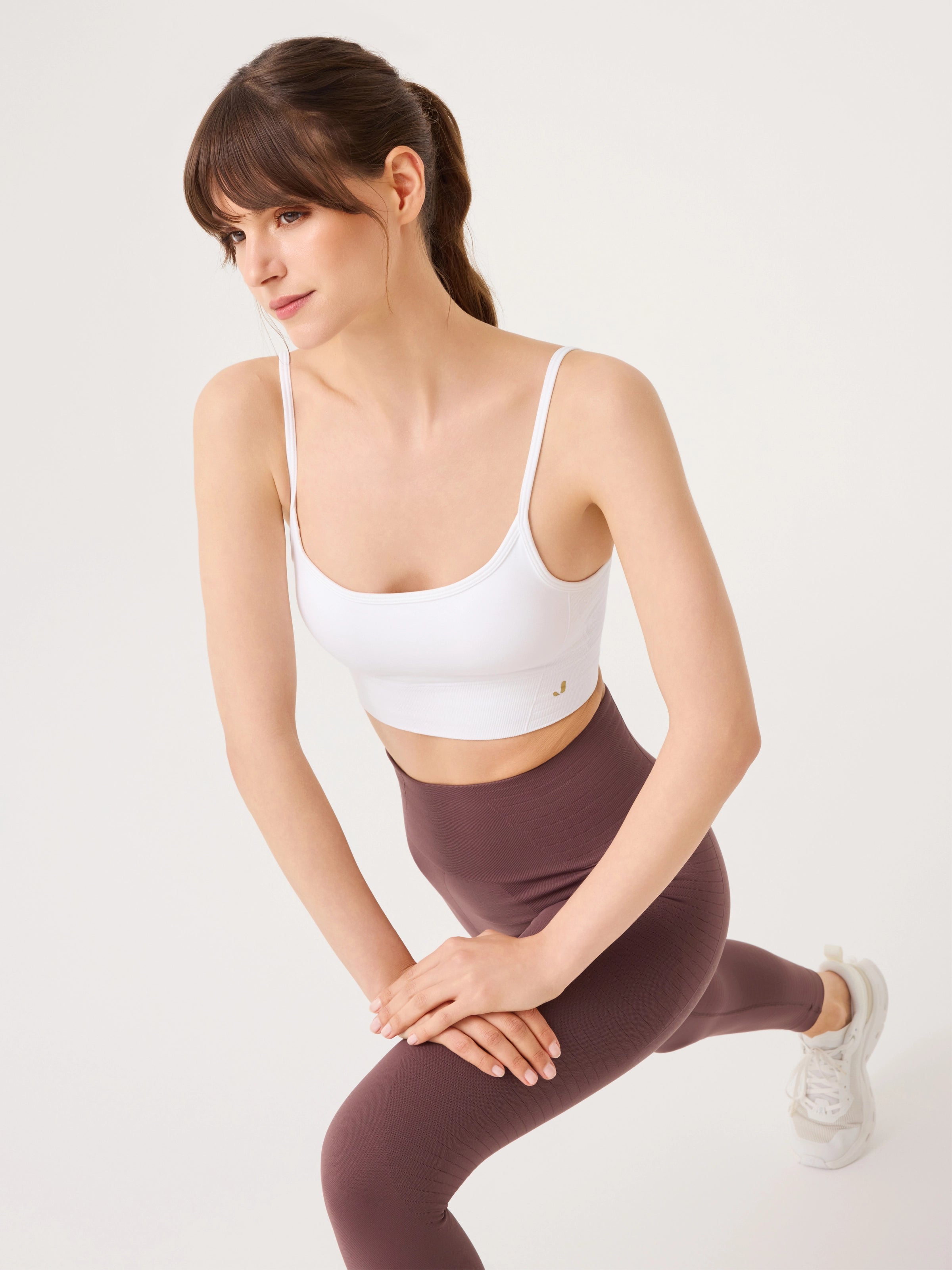 Gela Ayar Askılı Sport Bra Beyaz