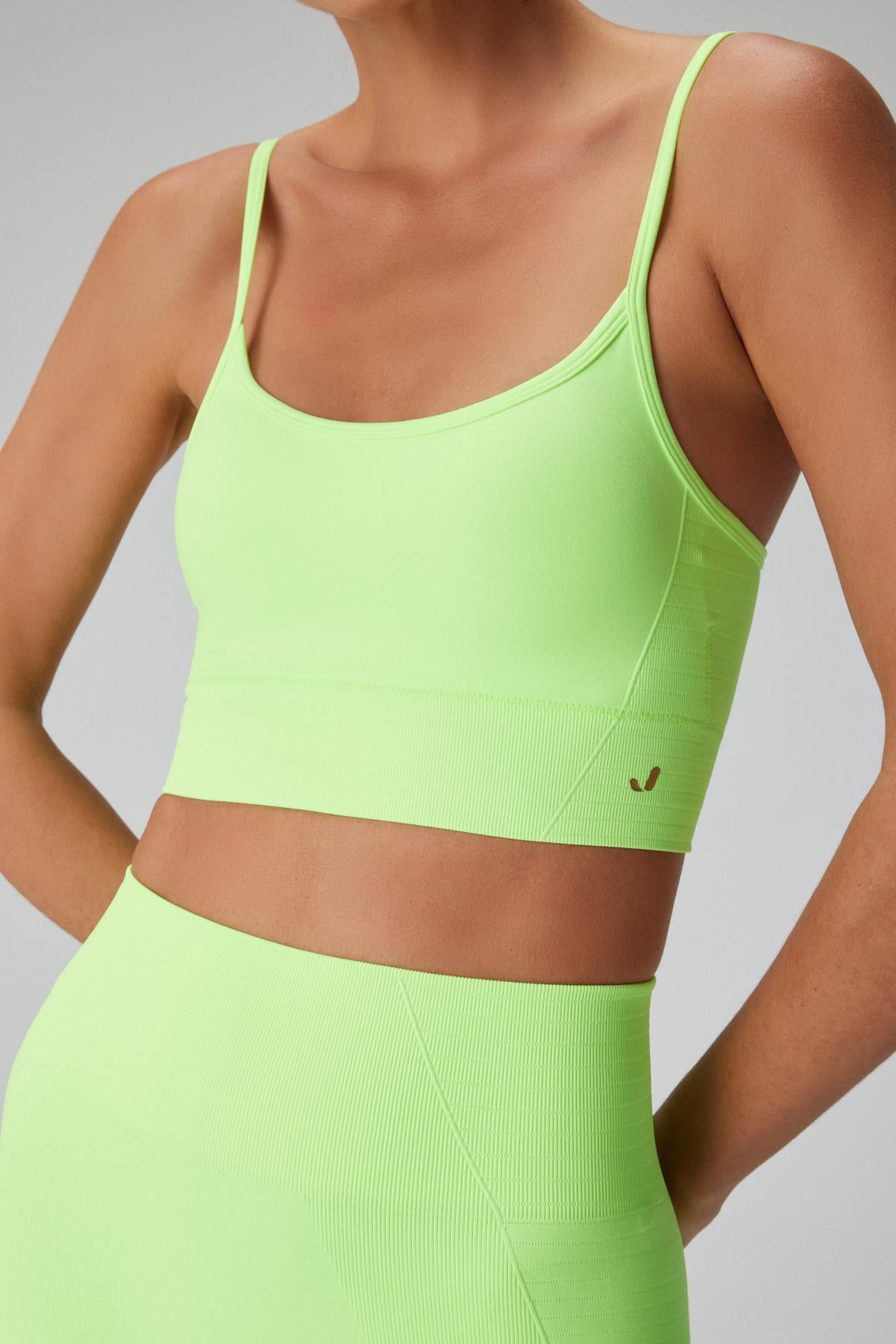Gela Ayar Askılı Sport Bra Neon Yeşil