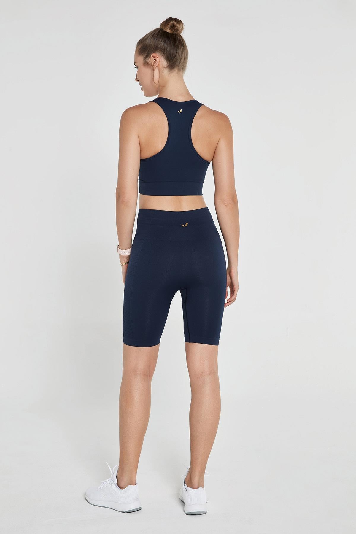 Jerf Gela Shaping Sport Biker Leggings Navy Blue 