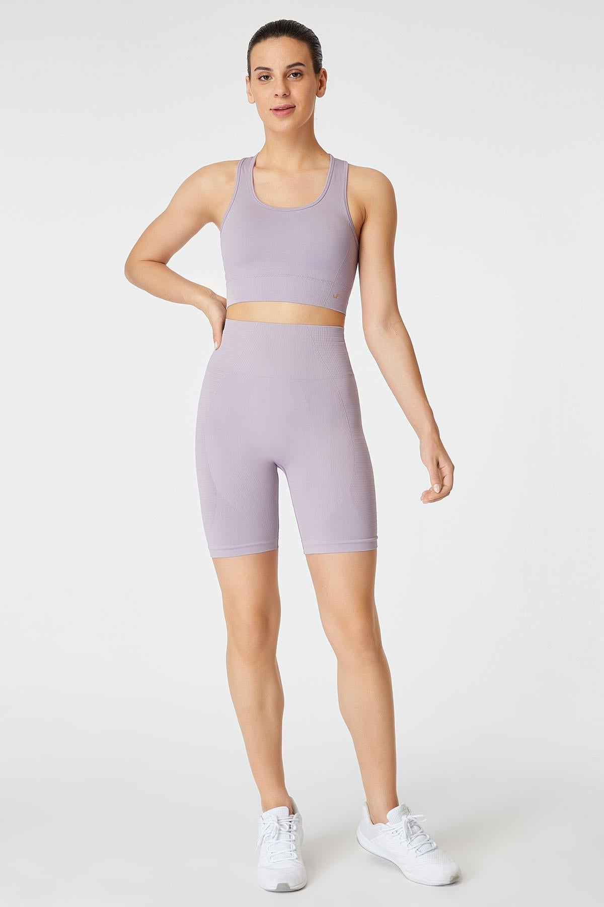 Gela Shaping Sport Biker Leggings Pastel Purple