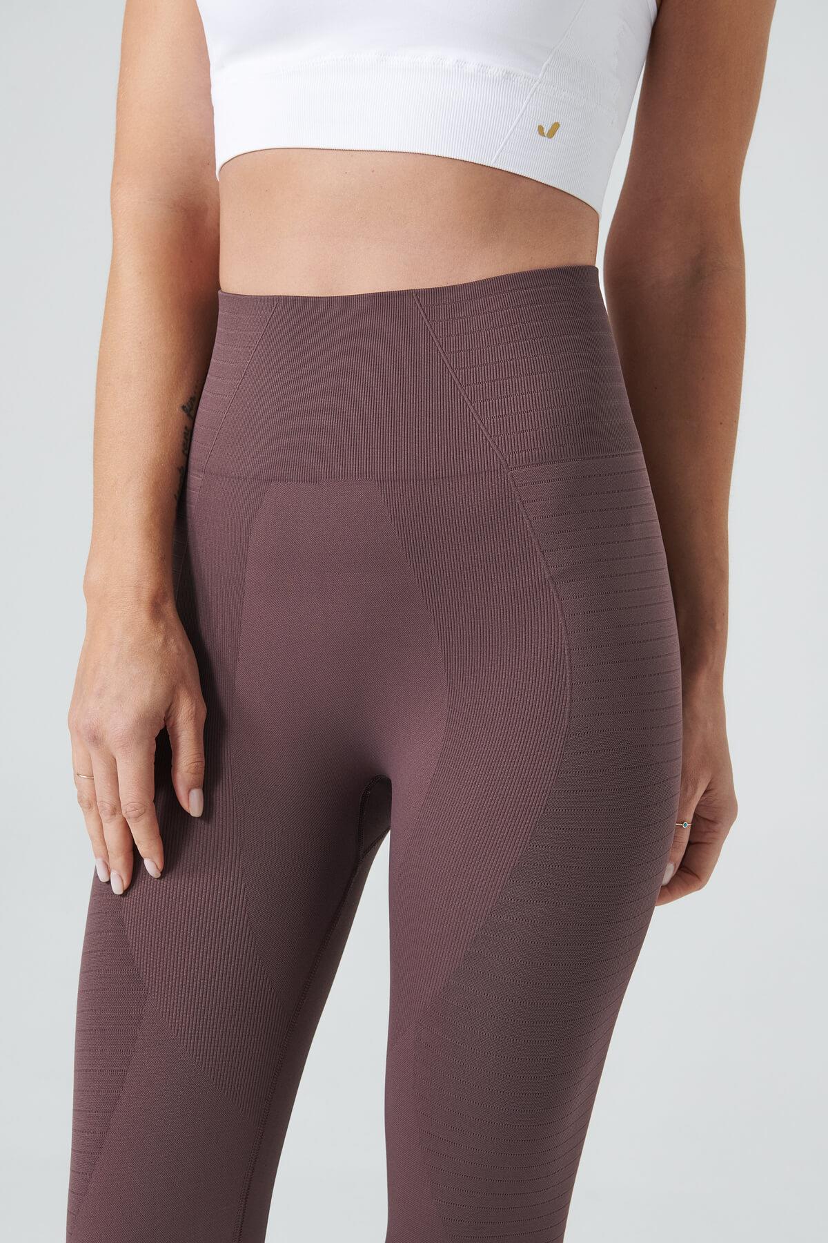 Gela High Waist, Flexible and Recovery Sports Leggings Almond Brown