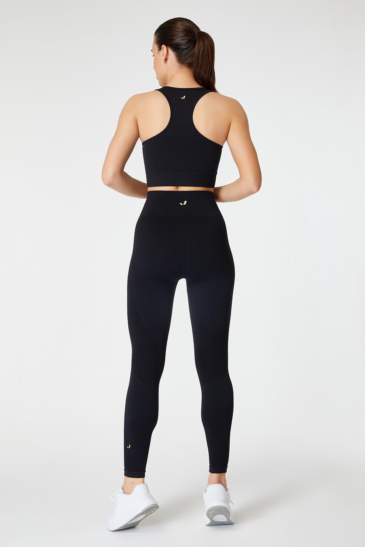 Jerf Gela High Waist, Flexible and Recovery Sports Leggings Black