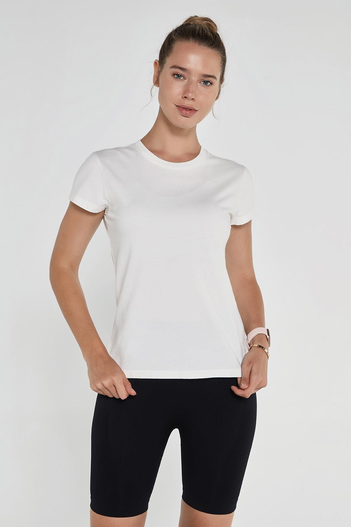 Lydney Kadın T-shirt Krem