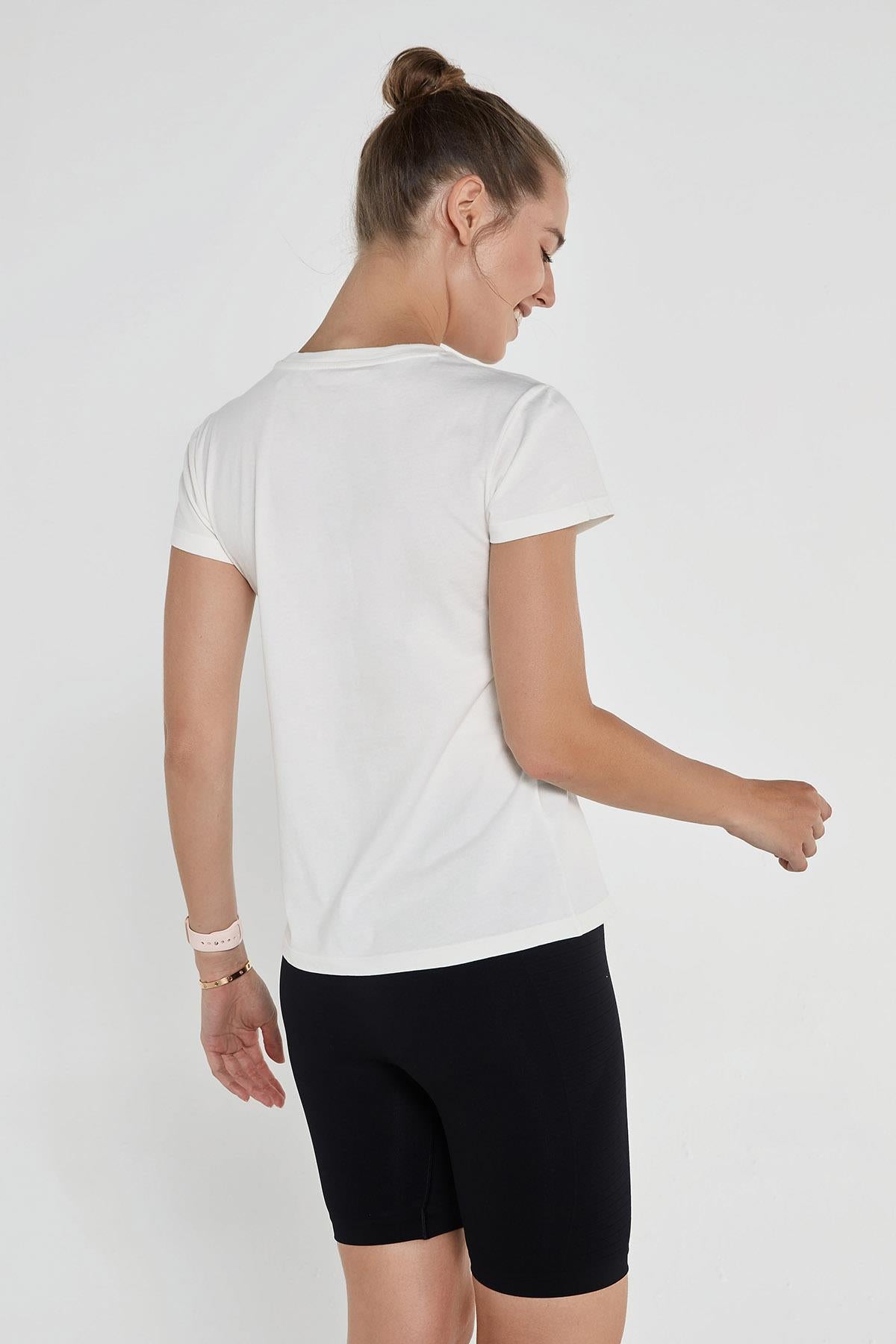 Lydney Kadın T-shirt Krem