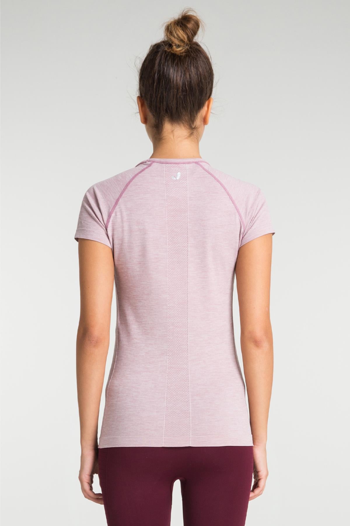 Pasto Bisiklet Yaka Ultra Hafif T-Shirt Pembe