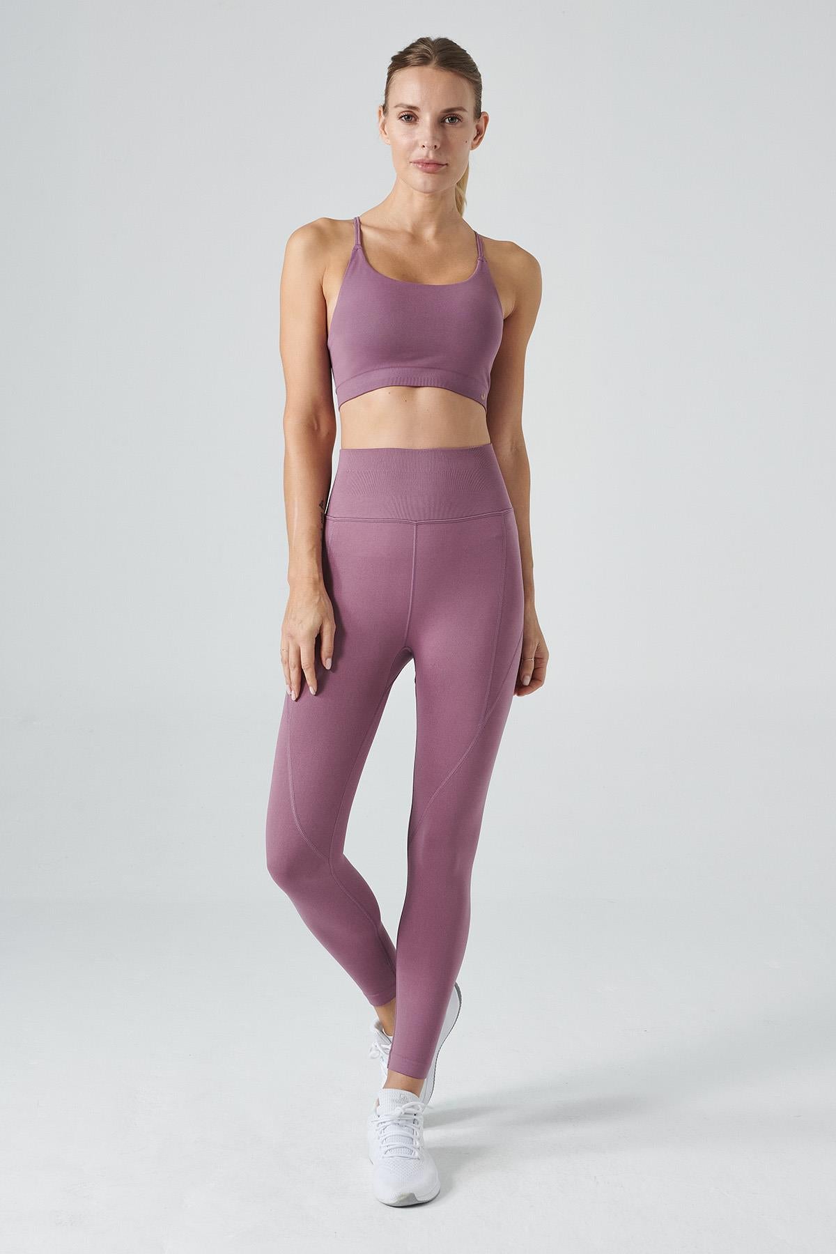 Pine Yüksek Bel & Toparlayıcı Tayt Pastel Lila